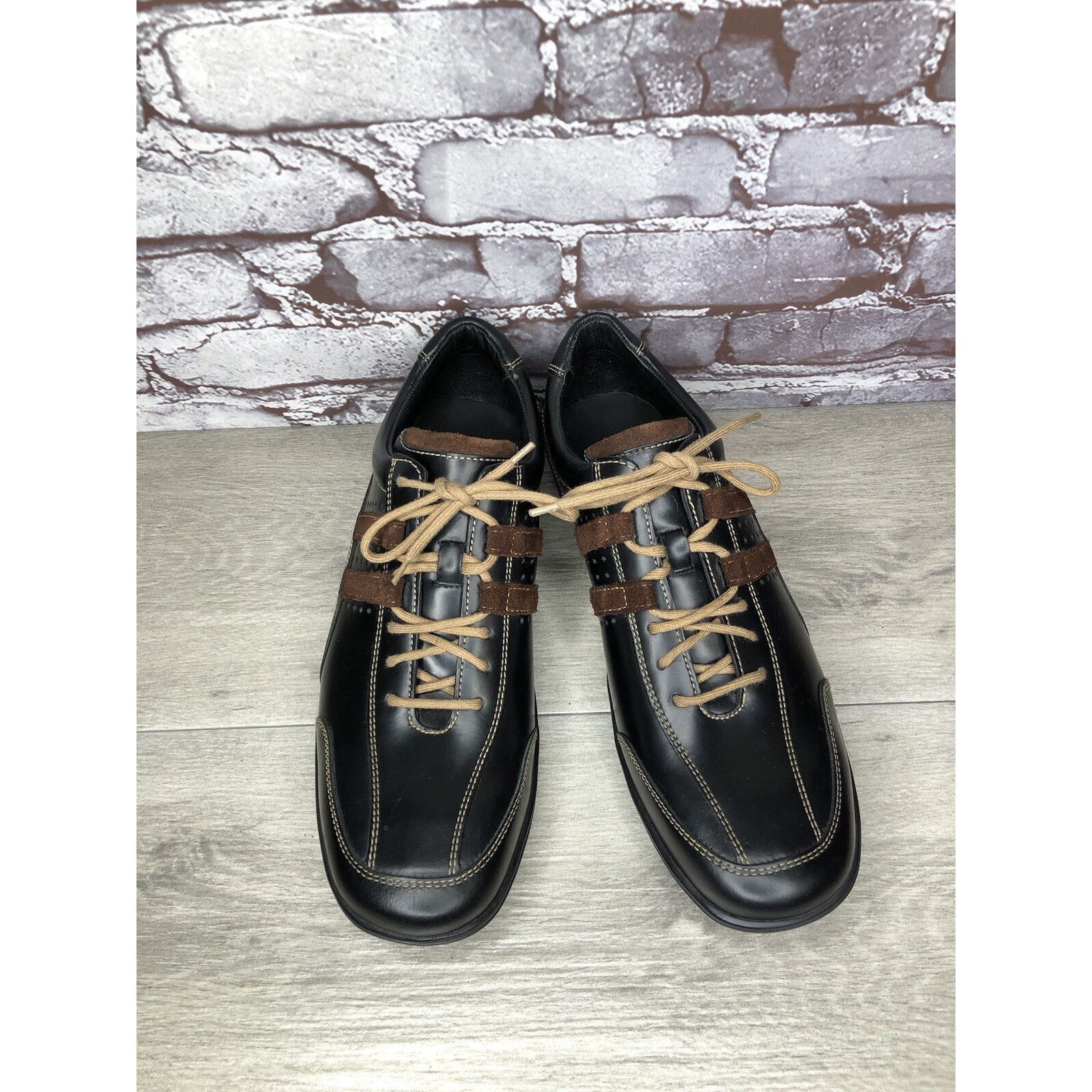 Cole Haan Cole Haan Country Black Brown Leather Vibram Soles Oxfords M Size US 11 / EU 44 - 19 Thumbnail
