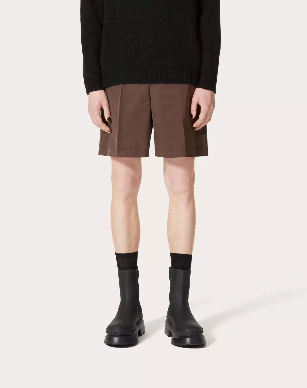 Valentino oc11z0625 Nylon Bermuda Shorts in Brown Size US 30 / EU 46 - 5 Thumbnail