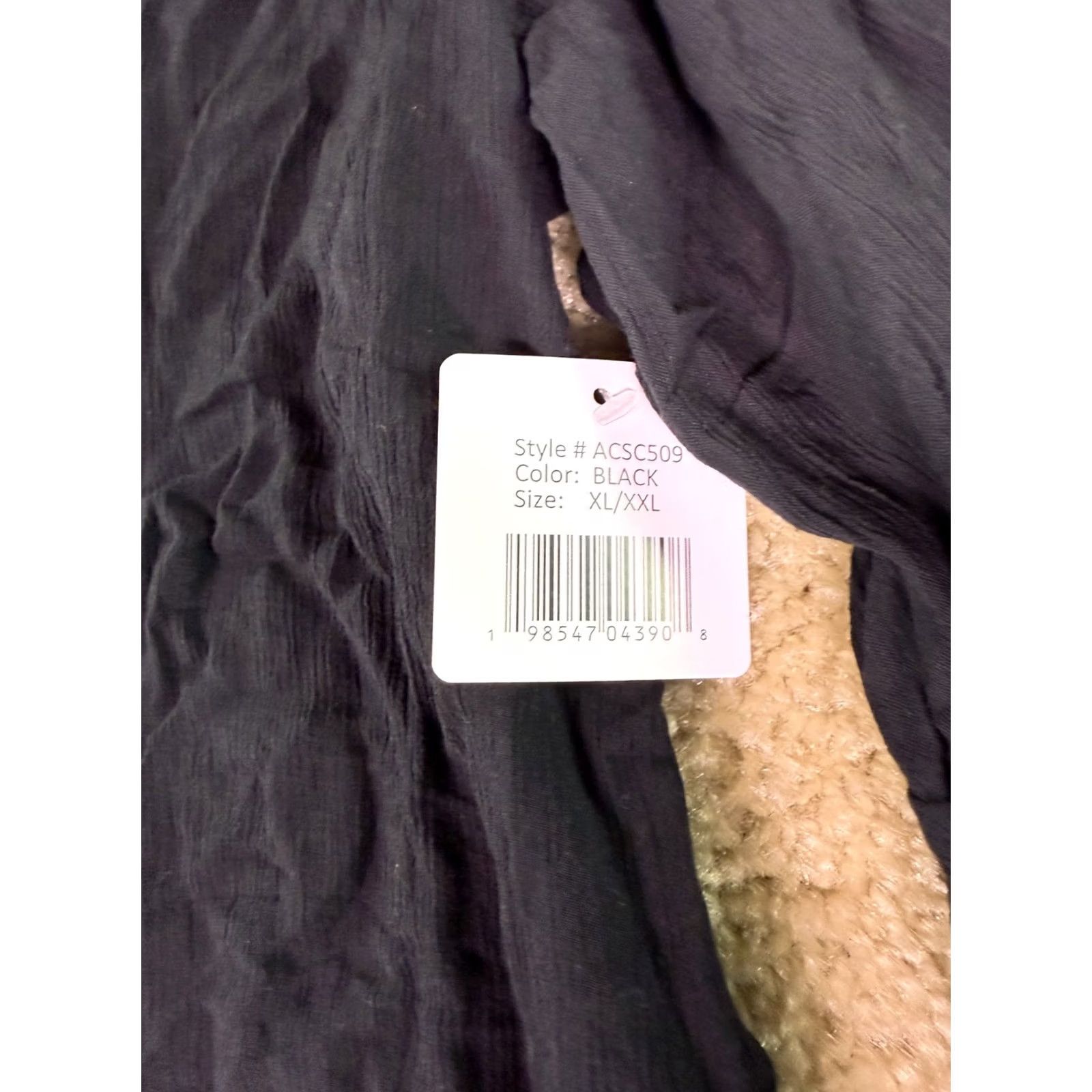 Vintage Anne Cole NWT Black Semi Sheer Tunic Top Cover Up Plunge Neck Blouse XXL Size XXL / US 16-18 / IT 52-54 - 2 Thumbnail