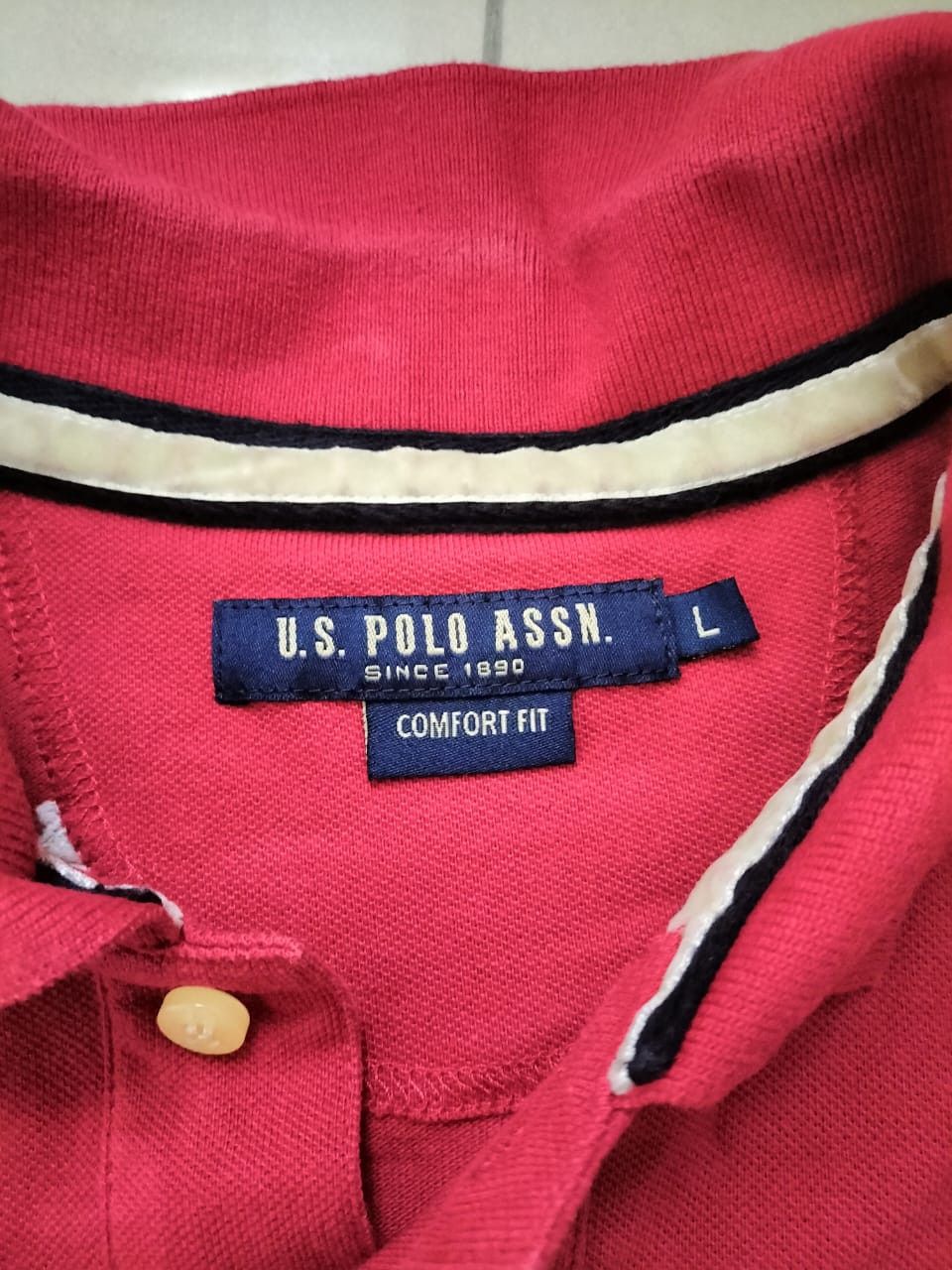 U.S. Polo Assn. US Polo Assn Red Polo Shirt : L Size US L / EU 52-54 / 3 - 4 Thumbnail