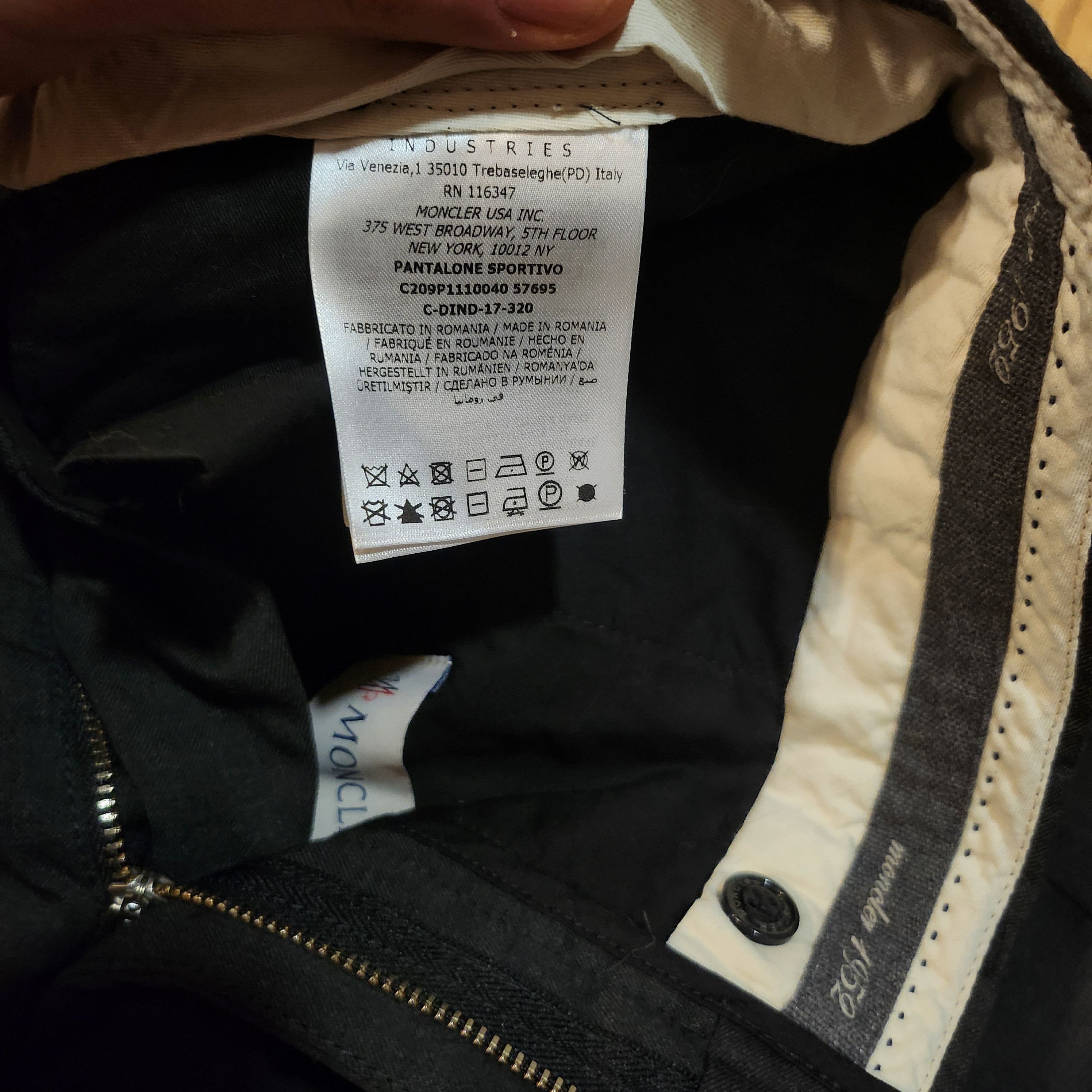 Moncler Moncler 1952 Pantalone Sportivo Chinos Wool Size US 34 / EU 50 - 4 Thumbnail