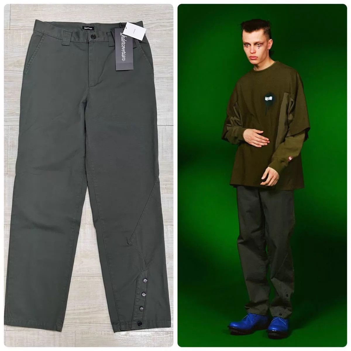 Undercover UNDERCOVER 22AW 100% Cotton Pants Gray Size 3 Size US 34 / EU 50 - 1 Thumbnail