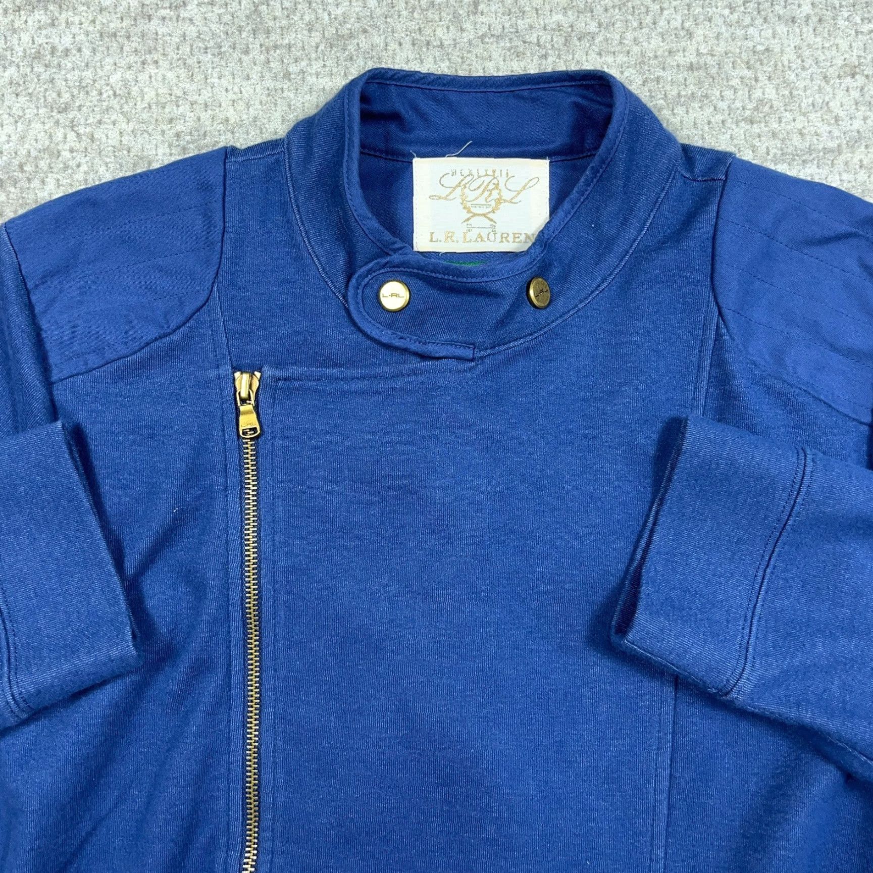 Ralph Lauren Lauren Ralph Lauren Jacket Women 2X Blue Full Zip Lightweight Mock Neck LRL Size XXL / US 16-18 / IT 52-54 - 3 Thumbnail