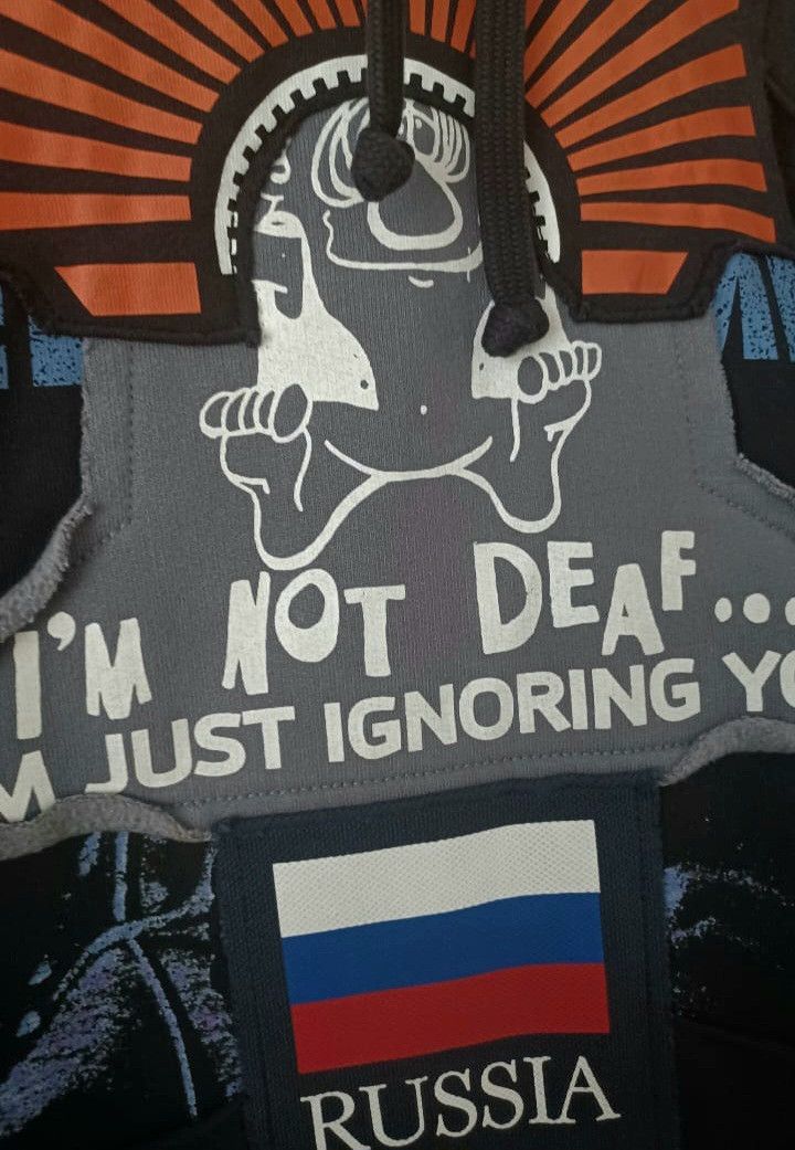Vetements Vetements FW19 Black Russia Patchwork Hoodie Size US L / EU 52-54 / 3 - 3 Thumbnail