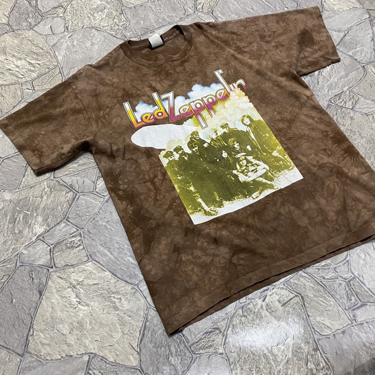 Liquid Blue Led Zeppelin T-shirt Big Logo Tee Size US L / EU 52-54 / 3 - 3 Thumbnail