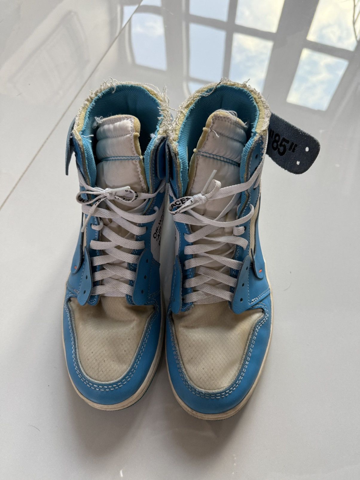 Jordan Brand × Off-White UNC Off White Jordan 1 Size US 10.5 / EU 43-44 - 3 Thumbnail