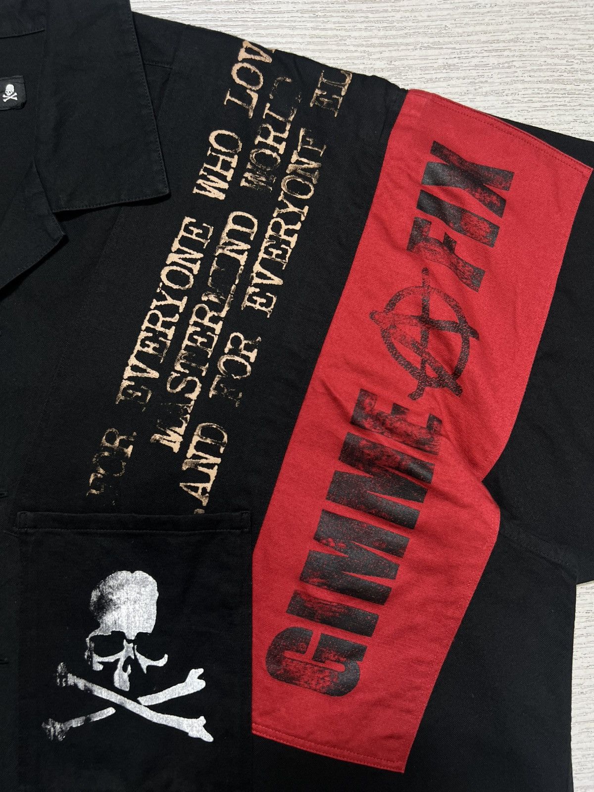 Mastermind Japan Mastermind Japan - S/S ‘22 - Boxy Anarchy Short Sleeve Shirt Size US S / EU 44-46 / 1 - 8 Thumbnail