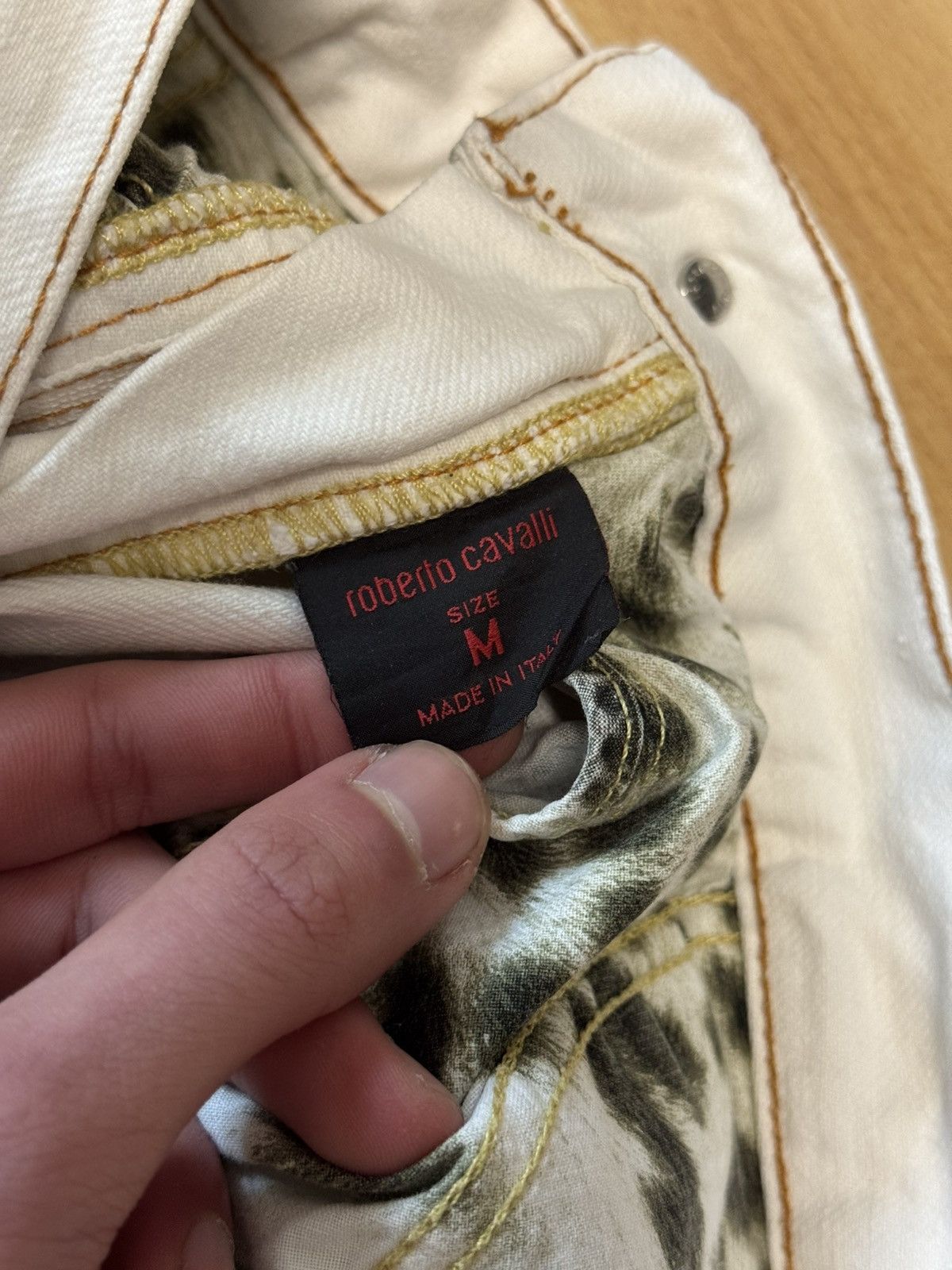 Roberto Cavalli Roberto Cavalli mainline straight fit Jeans white Size US 32 / EU 48 - 4 Thumbnail