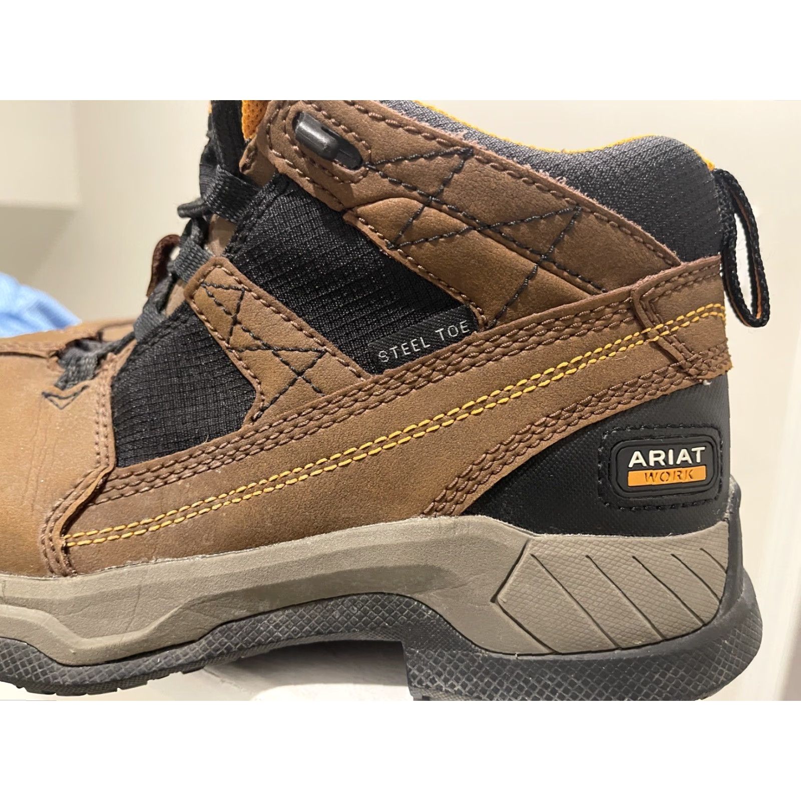 Ariat Ariat Contender Women's 6" Leather Work Boot Steel Toe Lace Up Brown Size 7.5 Boots Women Mens? Size US 7.5 / IT 37.5 - 2 Thumbnail