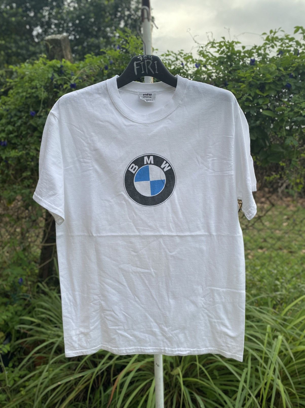 BMW × Vintage 90s Official BMW White T Shirt Car Logo Graphic Tee Size US M / EU 48-50 / 2 - 1 Thumbnail