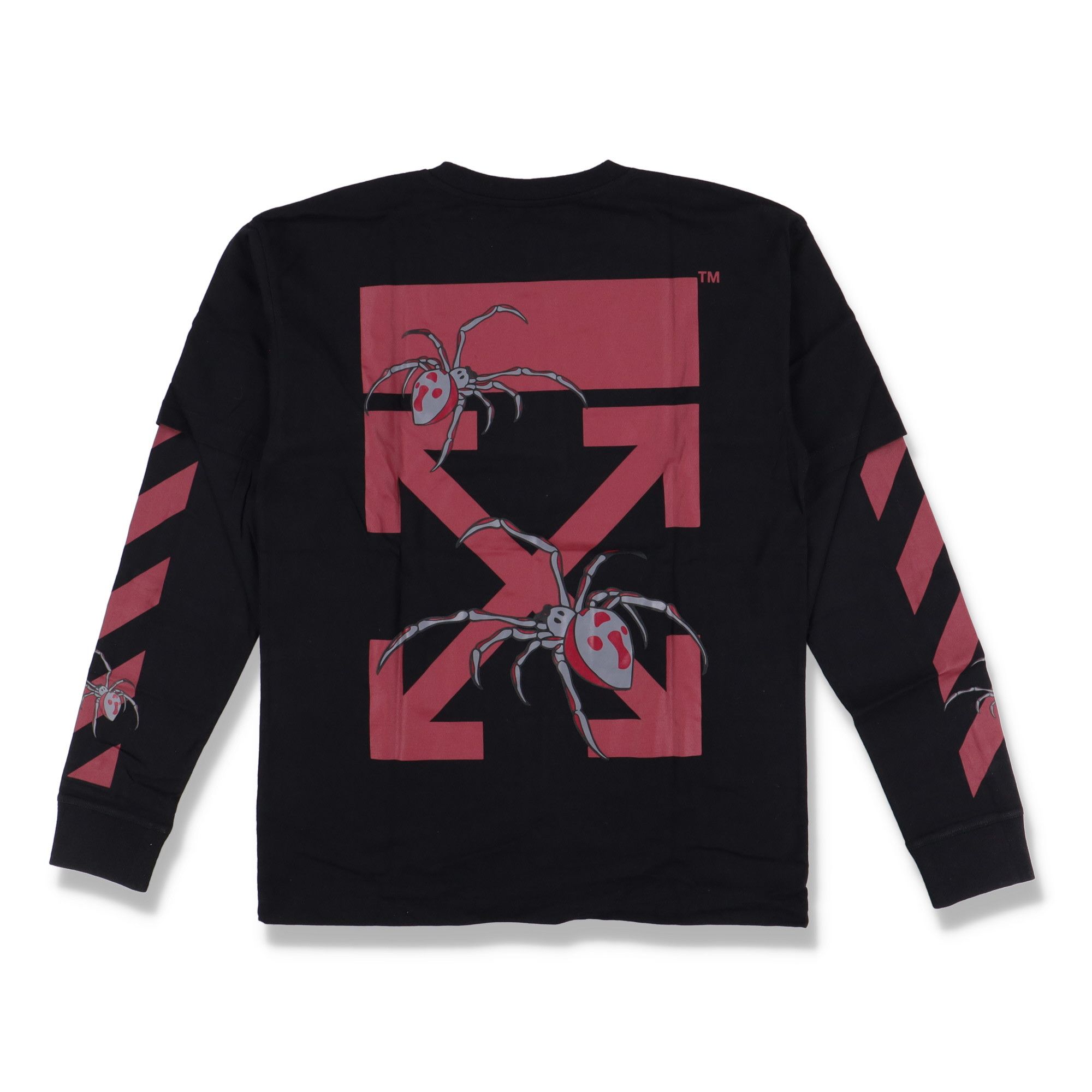 Off-White Black Arachno Spider Arrows Double Layer LS T-Shirt Size US M / EU 48-50 / 2 - 1 Thumbnail