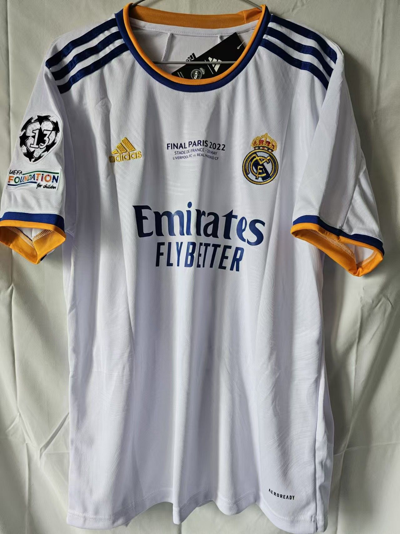 Other 2022 Real Madrid #9 Benzema Jersey Home XXL Size US XXL / EU 58 / 5 - 2 Thumbnail