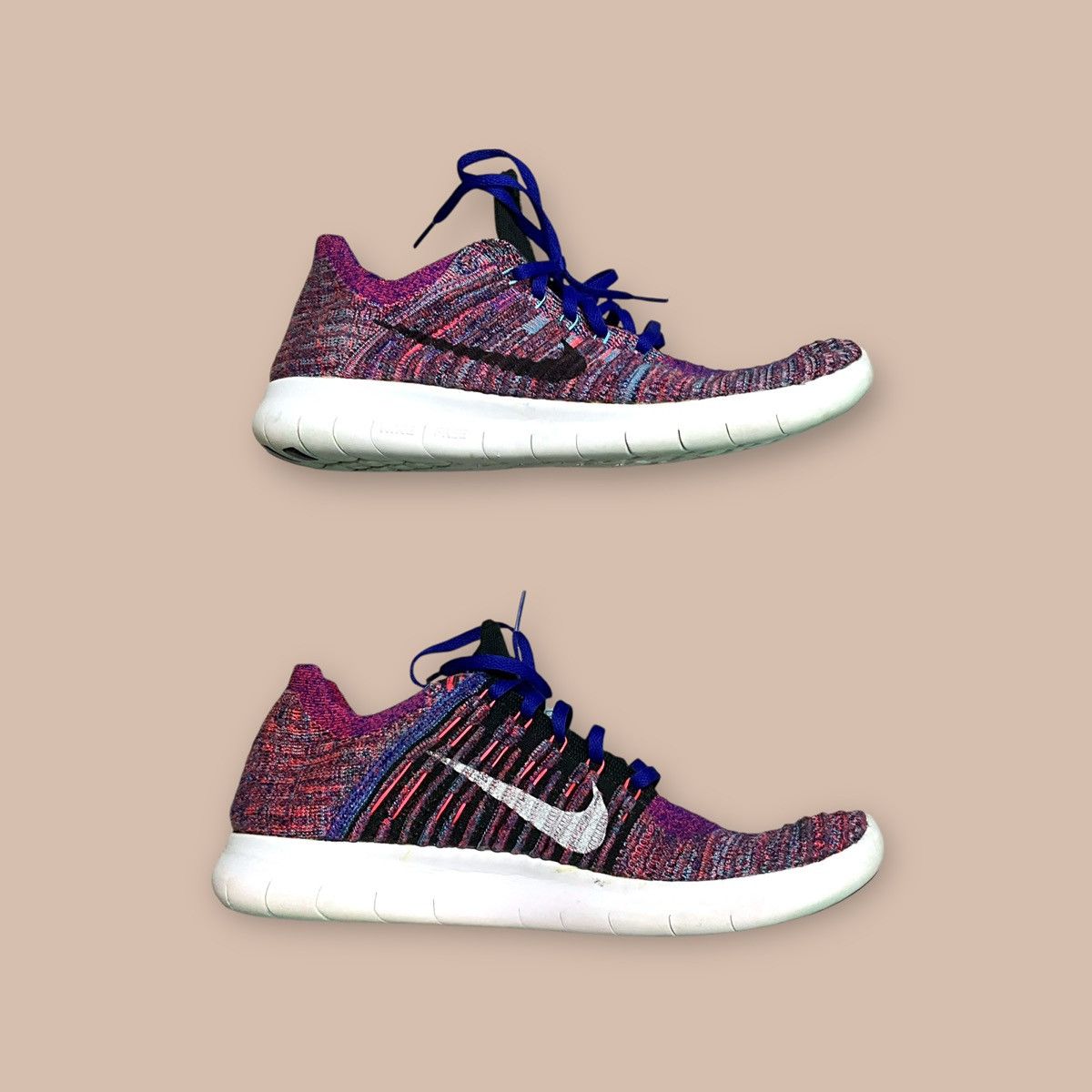 Nike Nike Free RN Flyknit "Concord Bright Crimson" Size US 9 / EU 42 - 11 Thumbnail