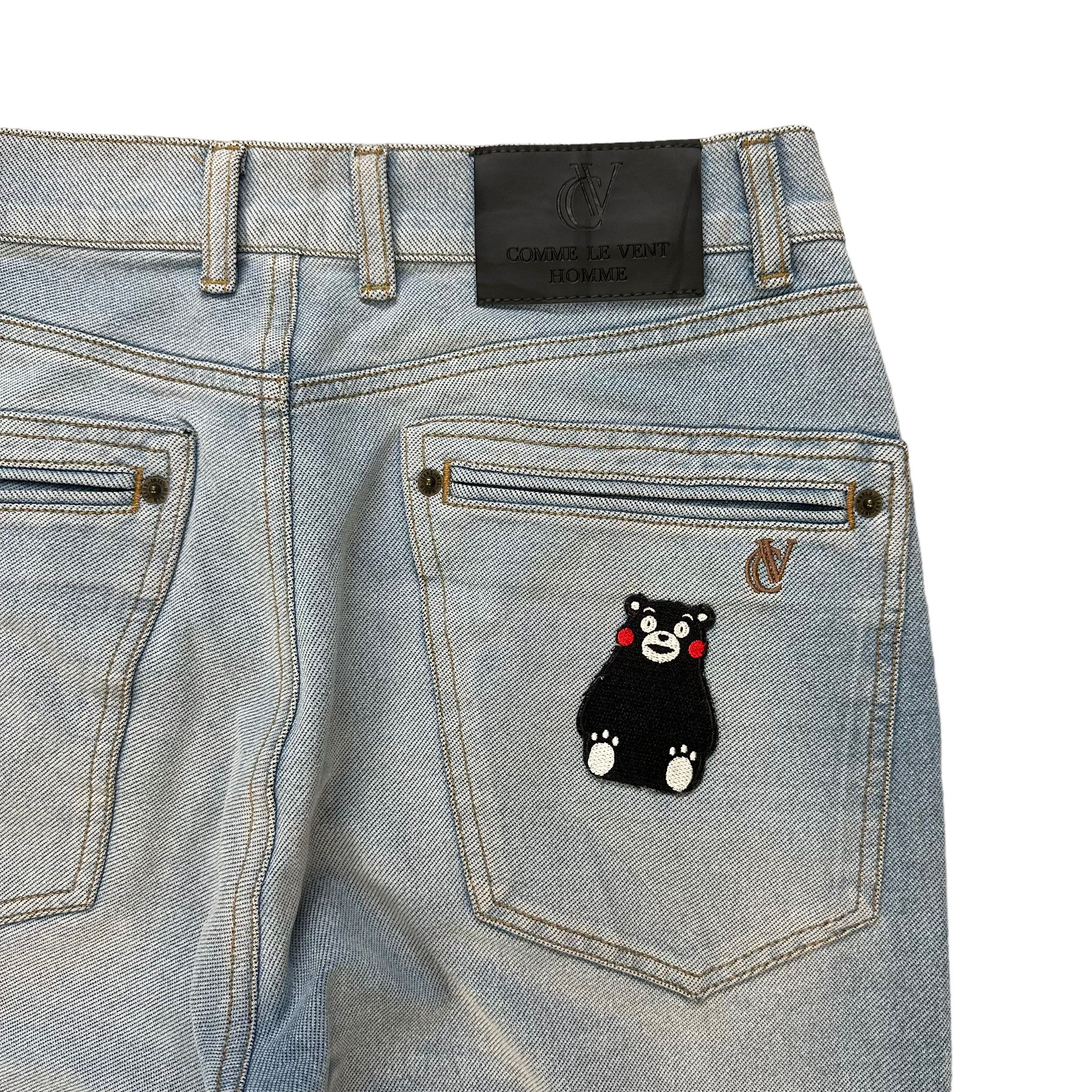 Japanese Brand COMME LE VENT HOMME LIGHT WASH DENIM PANT #7803-177 Size US 27 - 3 Thumbnail