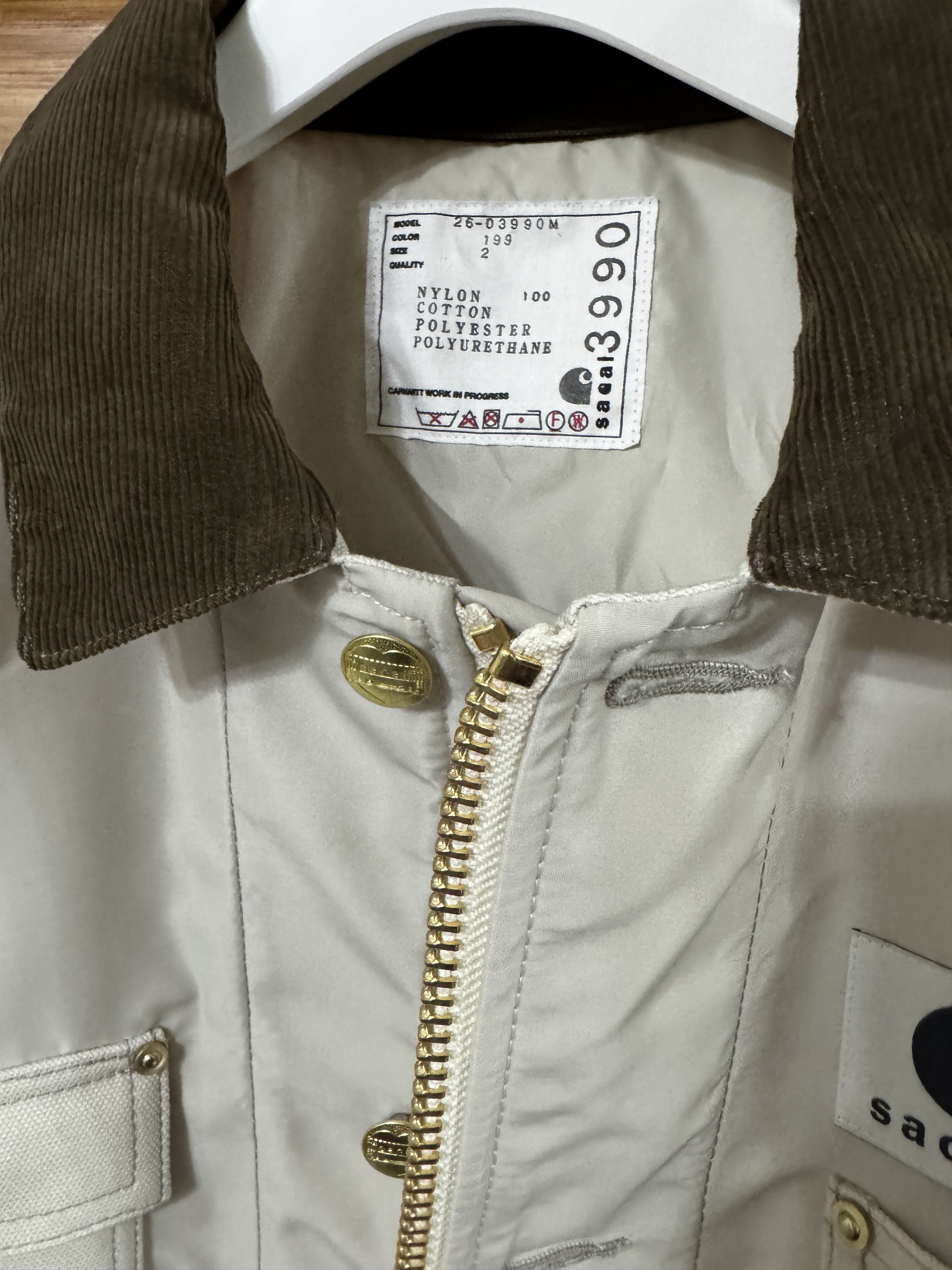 Carhartt × Sacai Sacai Carhartt WIP Nylon Twill x Duck Blouson 26SS Size US M / EU 48-50 / 2 - 5 Thumbnail