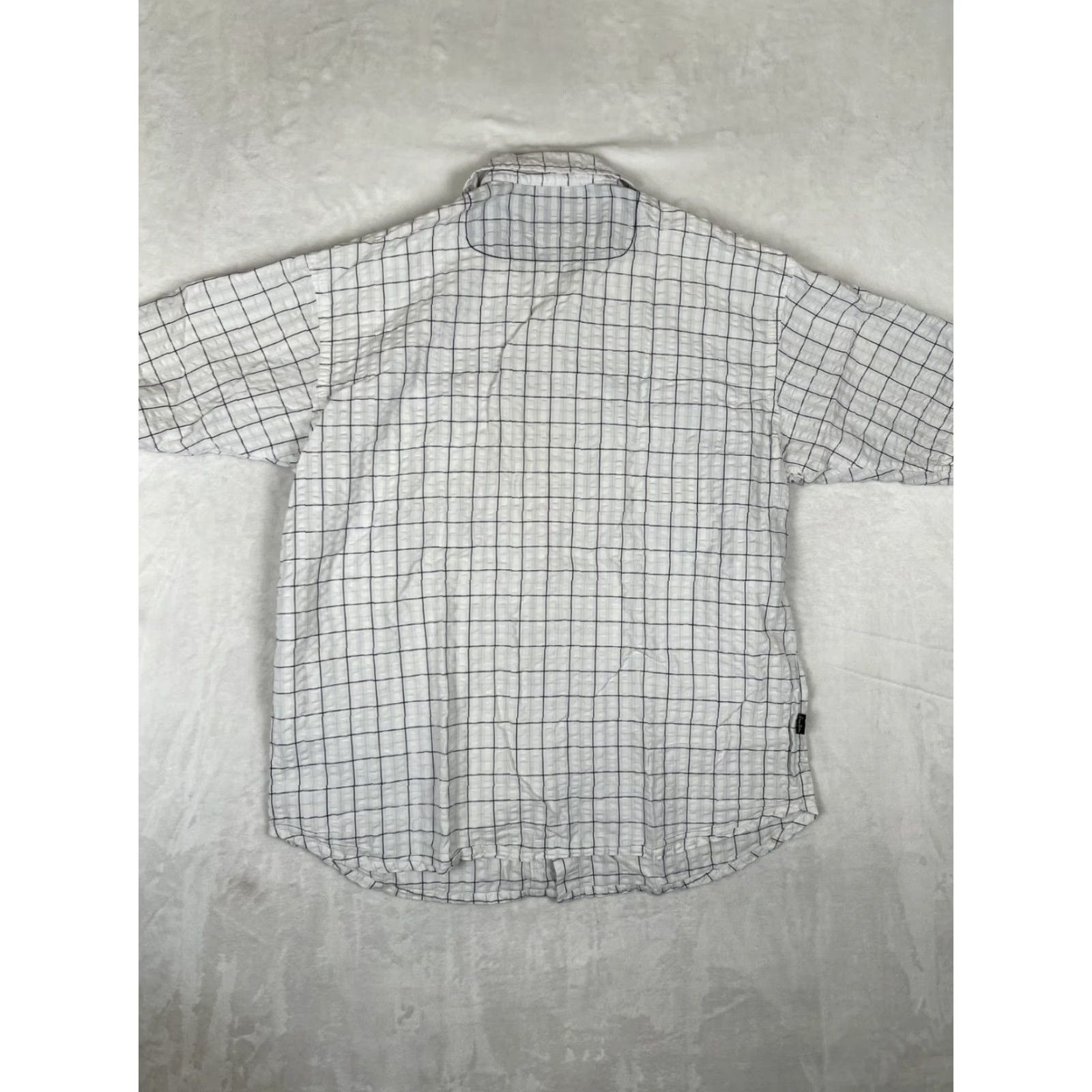 Sean John VINTAGE Sean John Short Sleeve Button Up Shirt 2XL White Plaid Y2K Hip Hop Mens Shirt Size US XXL / EU 58 / 5 - 5 Thumbnail