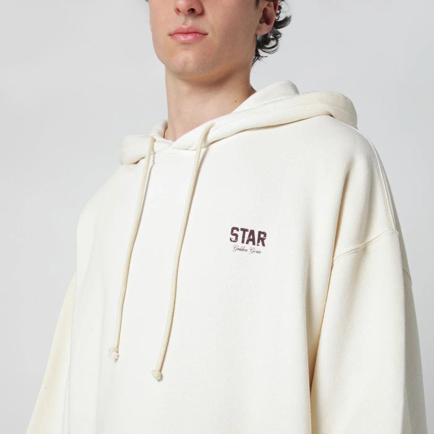 Golden Goose o1d2blof0426 Cotton Star Sweatshirt Hoodie in White Size US S / EU 44-46 / 1 - 3 Thumbnail