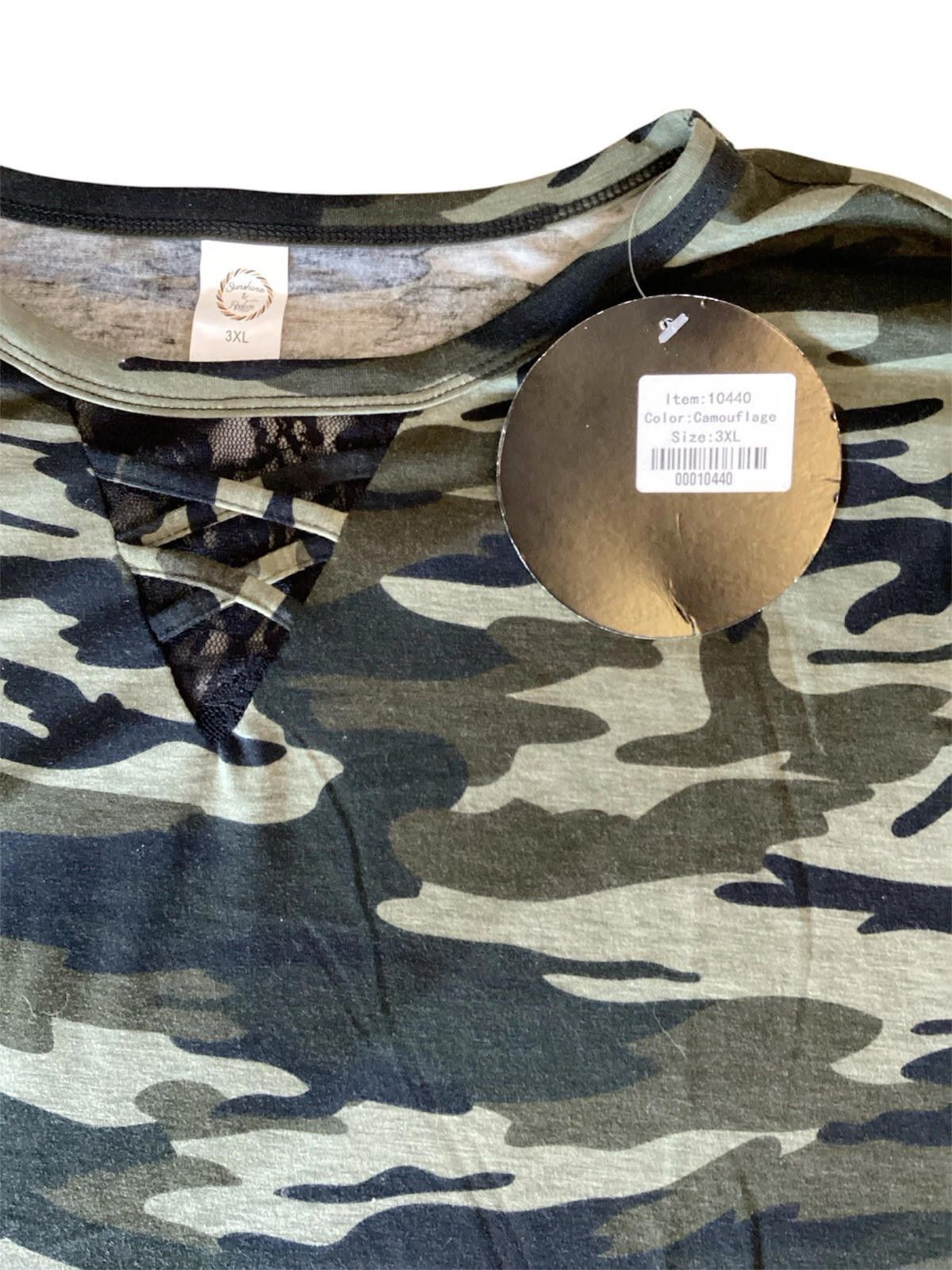Designer Sunshine & Rodeo Camaflage Top 3XL Size 3XL / US 20-22 - 3 Thumbnail