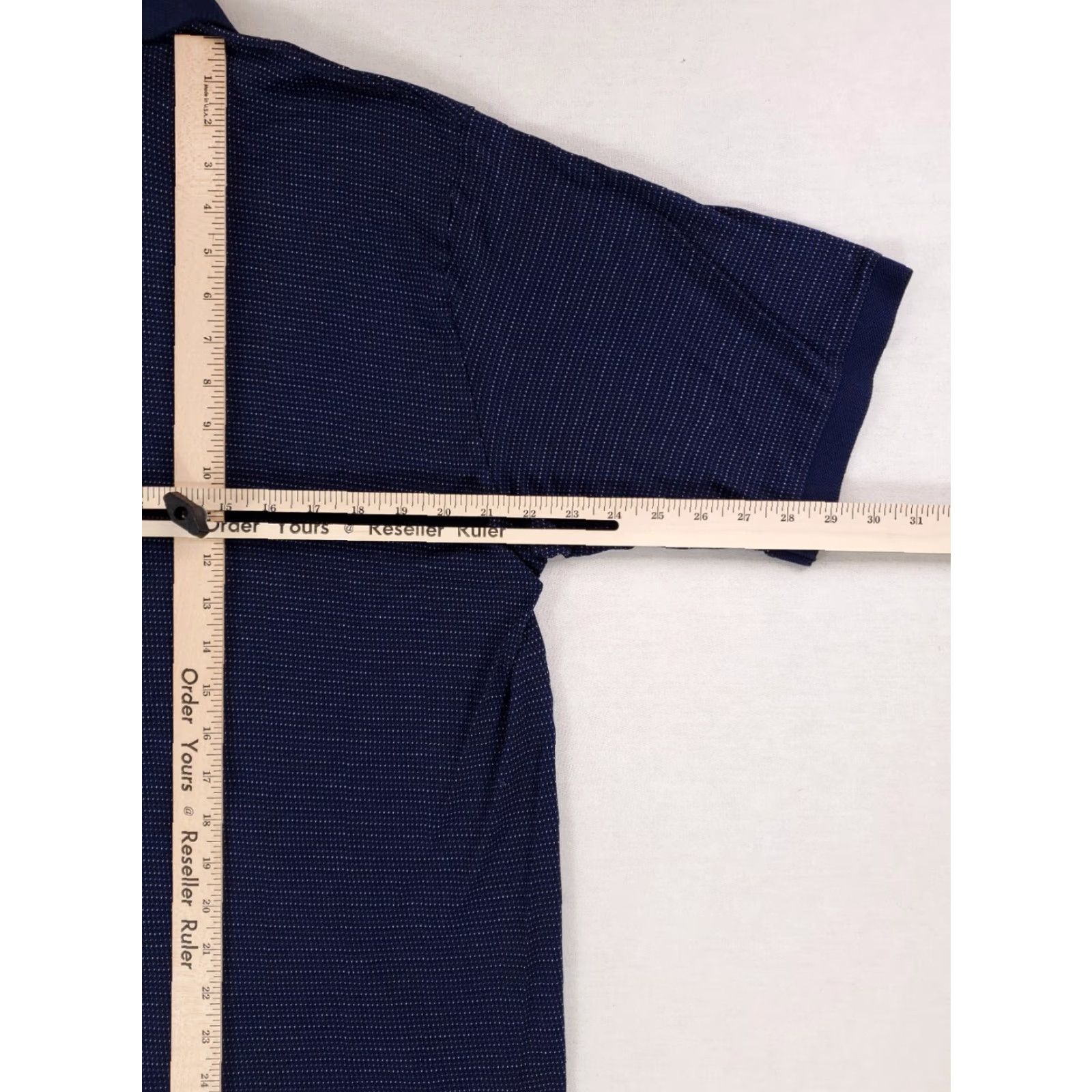 Vintage Bobby Jones Collection Embroidered Polo Blue Dot Stripe Made in Italy Mens XL Size US XL / EU 56 / 4 - 7 Thumbnail
