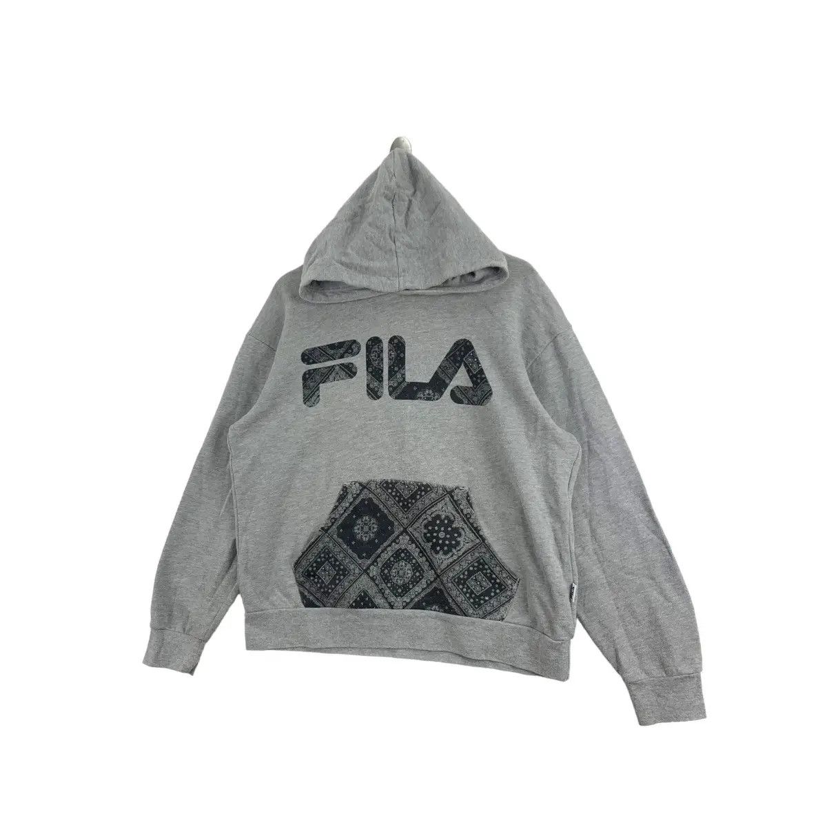 Fila Vintage FILA BIELLA ITALIA Pasley Floral Hoodie Sweatshirt Size L / US 10 / IT 46 - 5 Thumbnail