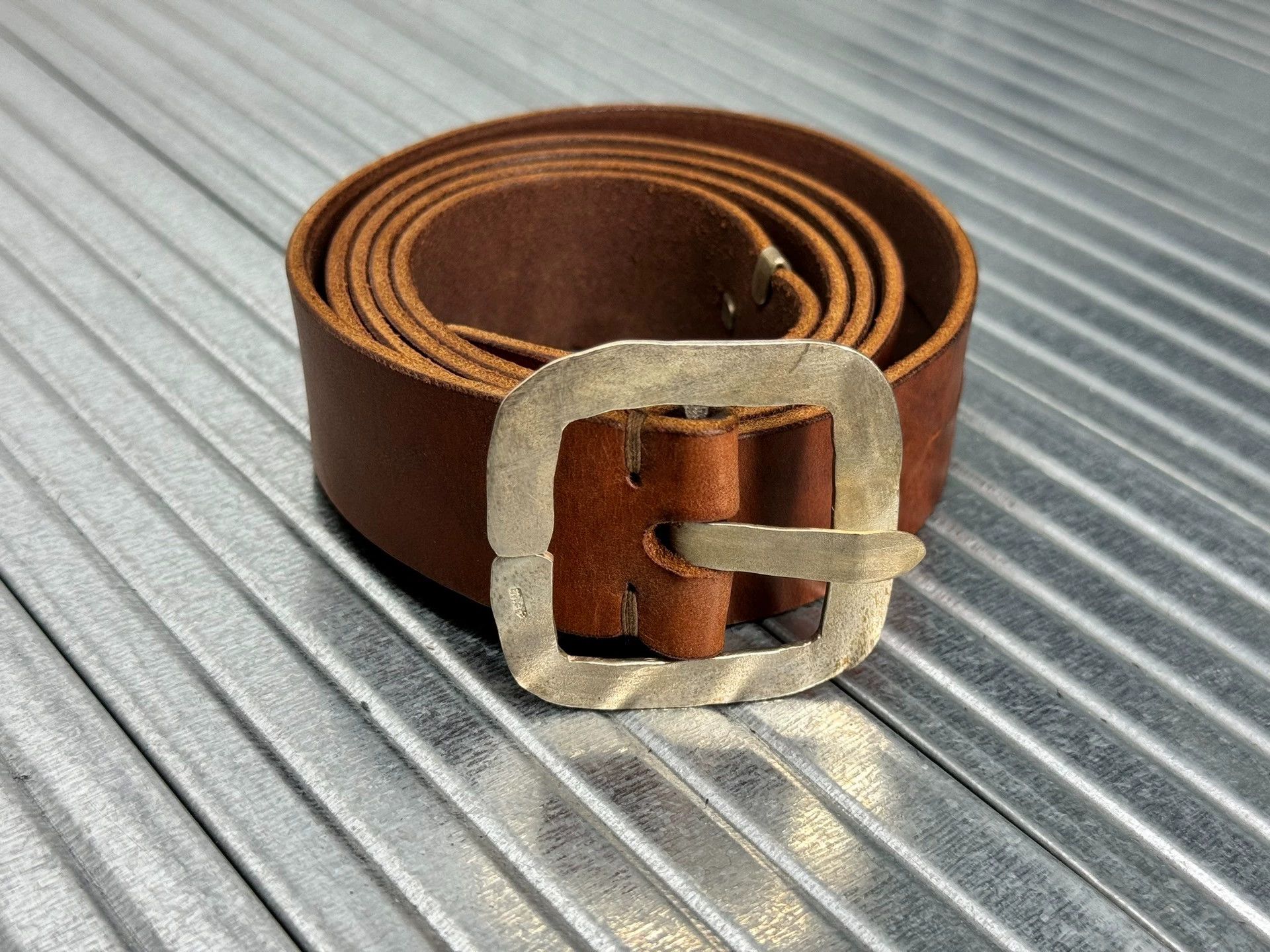 Ma+ maurizio amadei m.a+ silver cross belt RUST m new Size ONE SIZE - 2 Thumbnail