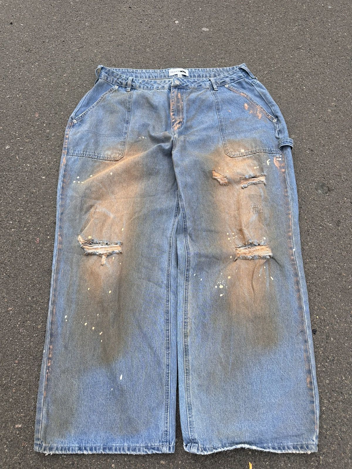 Hysteric Glamour Distressed Baggy Wide Y2K Hysteric Glamour Type Jeans Size US 36 / EU 52 - 1 Thumbnail