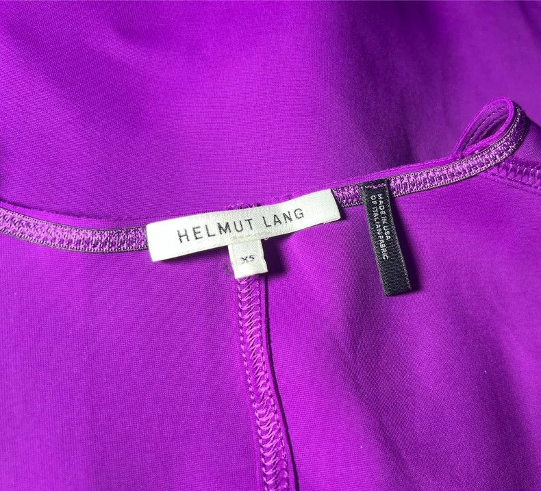 Helmut Lang HELMUT LANG Purple elastic dress Size XS / US 0-2 / IT 36-38 - 2 Thumbnail