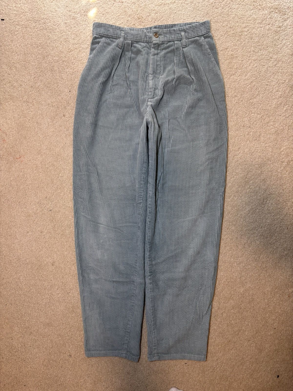 Dockers Dockers Corduroy Pants Womens Size 14 Blue Cuffed Relax Fit Size 36" / US 14 / IT 50 - 2 Thumbnail