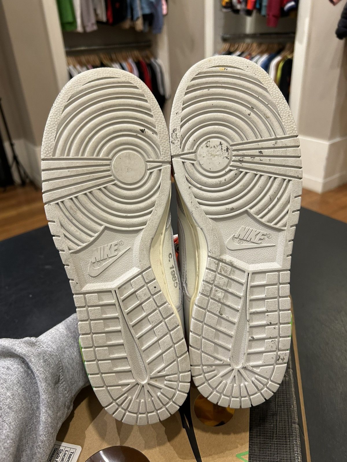 Nike × Off-White Nike Dunk Low ‘Off-White Lot 23’ Size US 11 / EU 44 - 5 Thumbnail