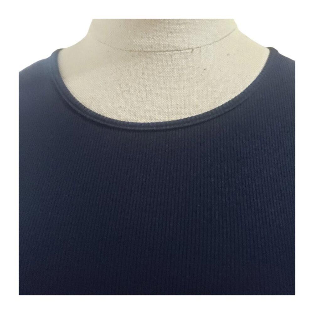 Banana Republic CT1828 Banana Republic Navy Ribbed Top M Size M / US 6-8 / IT 42-44 - 3 Thumbnail