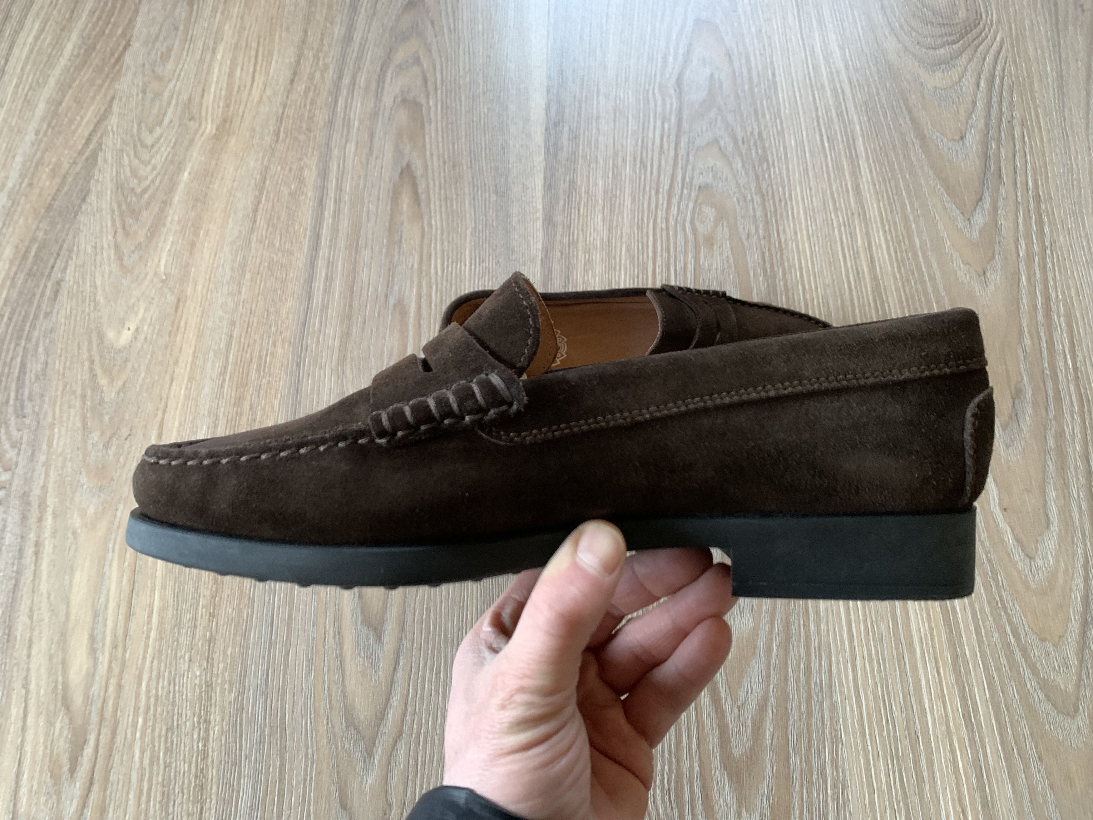 Vintage Triver Flight Brown Suede Mocassins Loafers Size US 8 / EU 41 - 6 Thumbnail