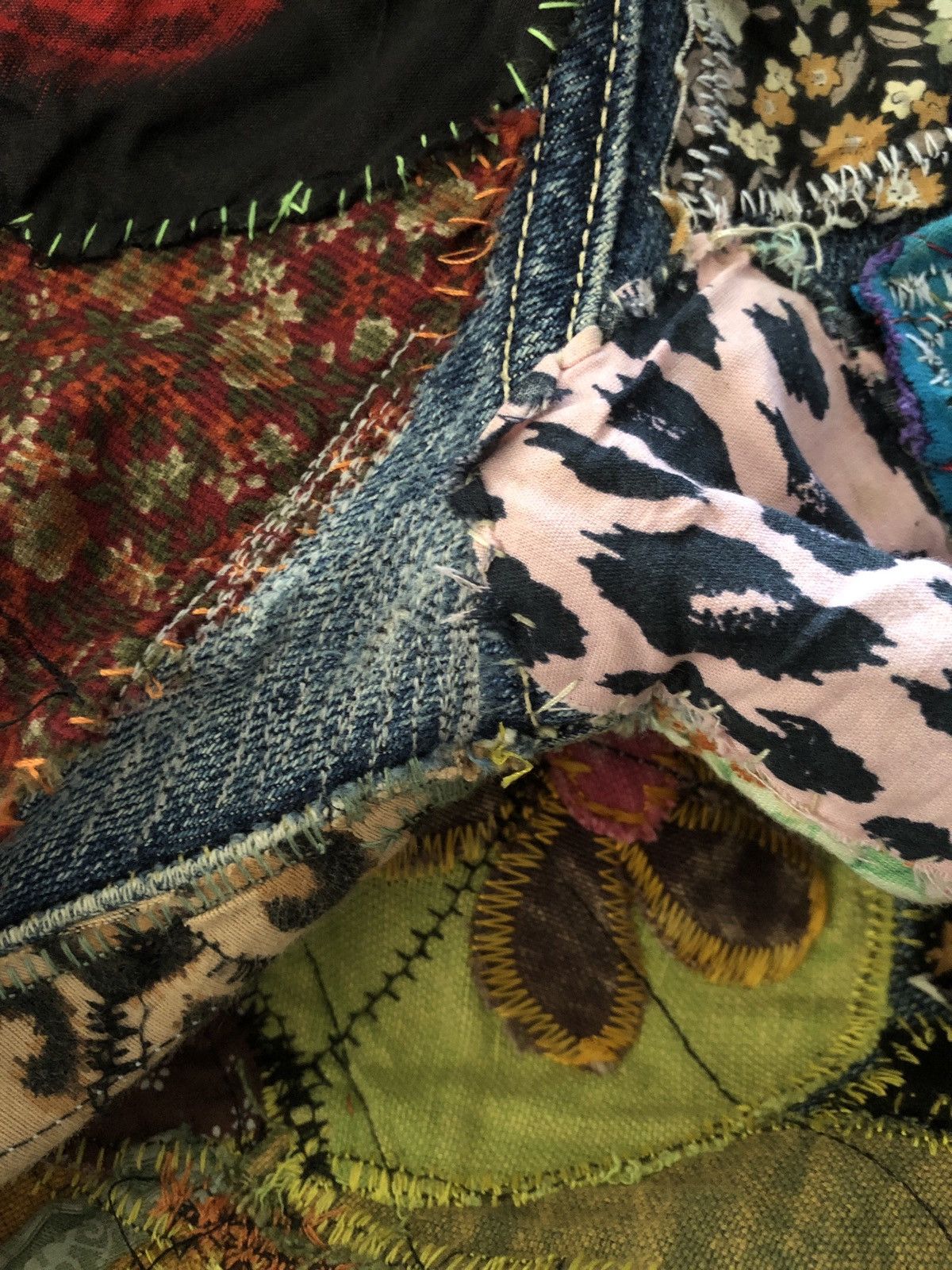 Japanese Brand × Kapital × Vintage Vintage KAPITAL Distressed Patchwork Custom Madez Size US 32 / EU 48 - 21 Thumbnail