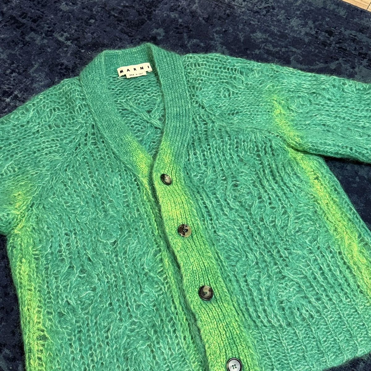 Marni Marni Mohair Spray Cardigan light green - Size 48 Size US M / EU 48-50 / 2 - 1 Thumbnail