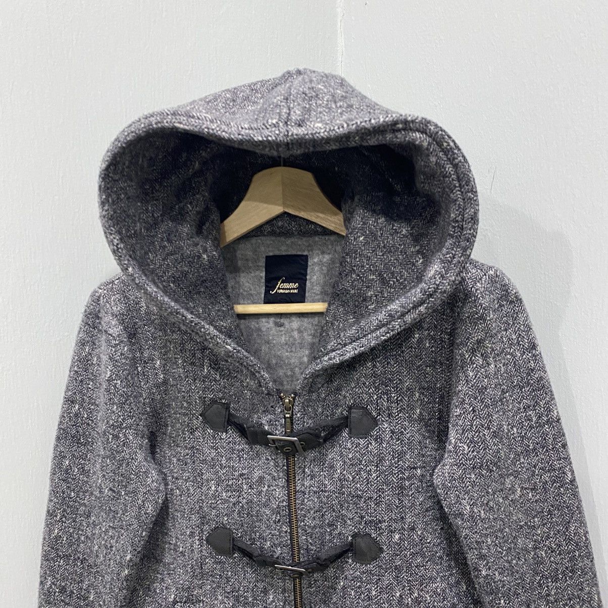 Tornado Mart Vintage Tornado Mart Femme Tweed Duffle Coat Jacket Grey Size US S / EU 44-46 / 1 - 3 Thumbnail