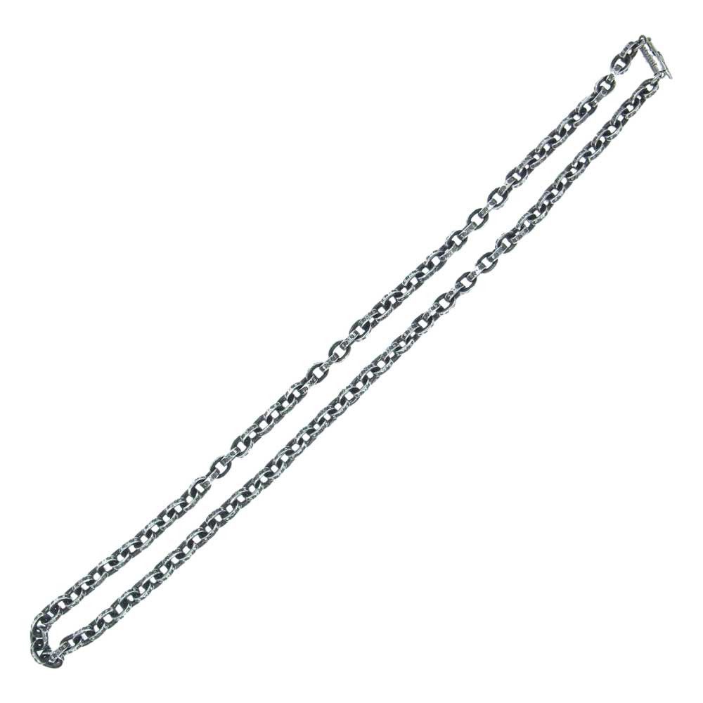 image of Chrome Hearts Paper Chain Necklace - 18 Inch in Silver, Men's
