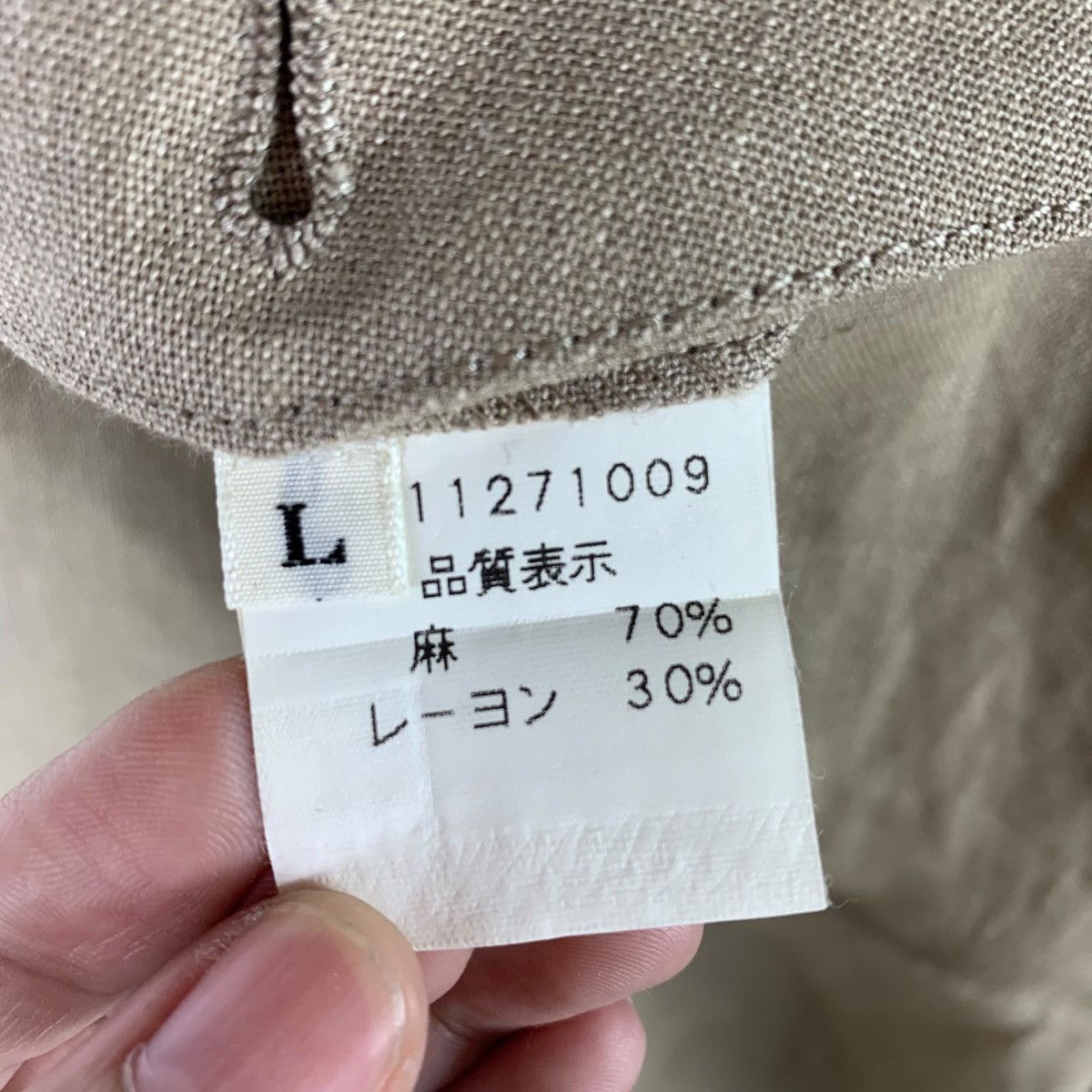 Issey Miyake × Japanese Brand × Tete Homme TETE HOMME Linen pants Size US 36 / EU 52 - 20 Thumbnail