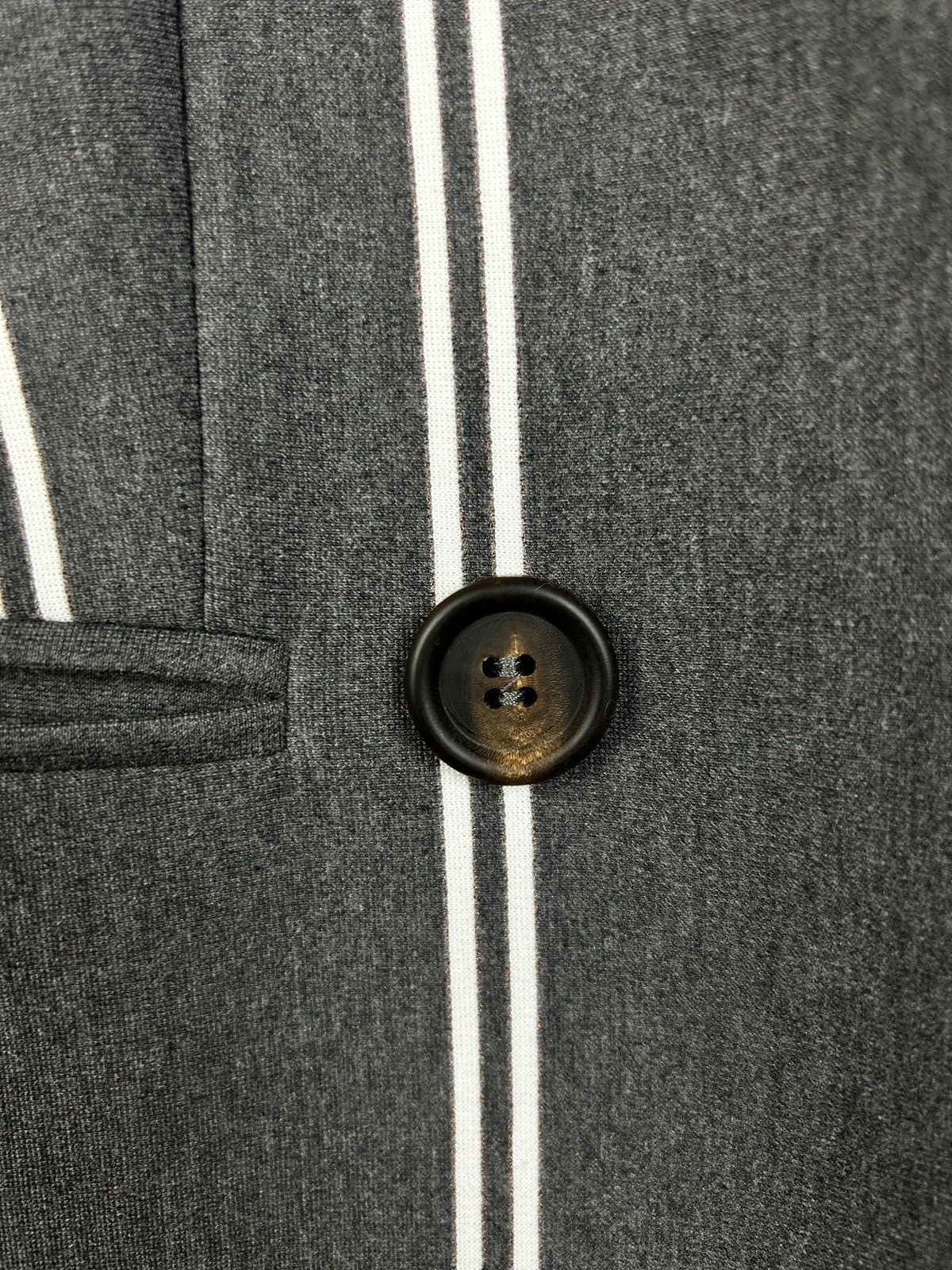 Brunello Cucinelli Brunello Cucinelli Thick Cotton Knit Striped Blazer Jacket Size M / US 6-8 / IT 42-44 - 3 Thumbnail