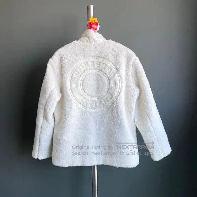 Burberry Burberry Women's White Wool Jacket. Size L / US 10 / IT 46 - 2 Thumbnail