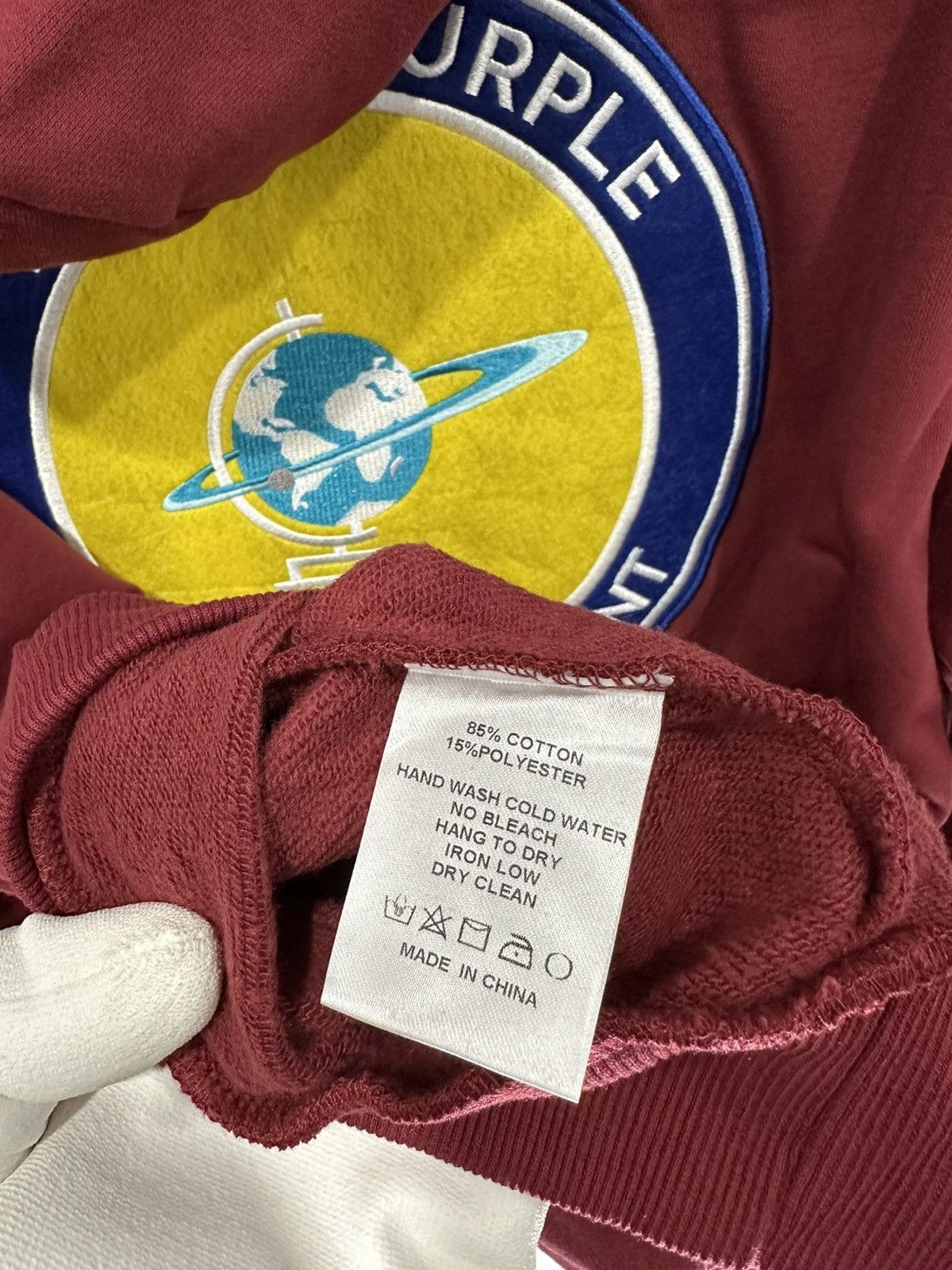 Other Planet Purple Varsity FYR Hoodie 2XL Red Size US XXL / EU 58 / 5 - 10 Thumbnail
