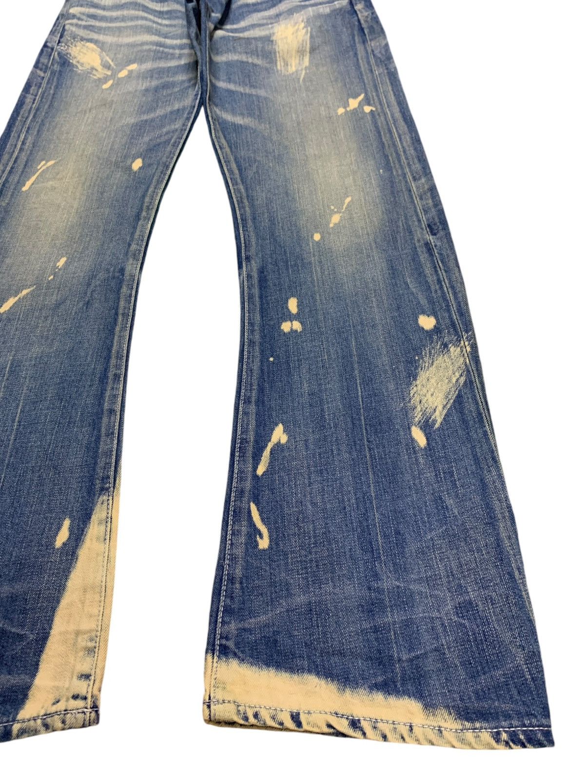 Japanese Brand Vintage Japanese Brand Buttonfly Rusty Acid Wash Loose Jeans Size US 29 - 7 Thumbnail