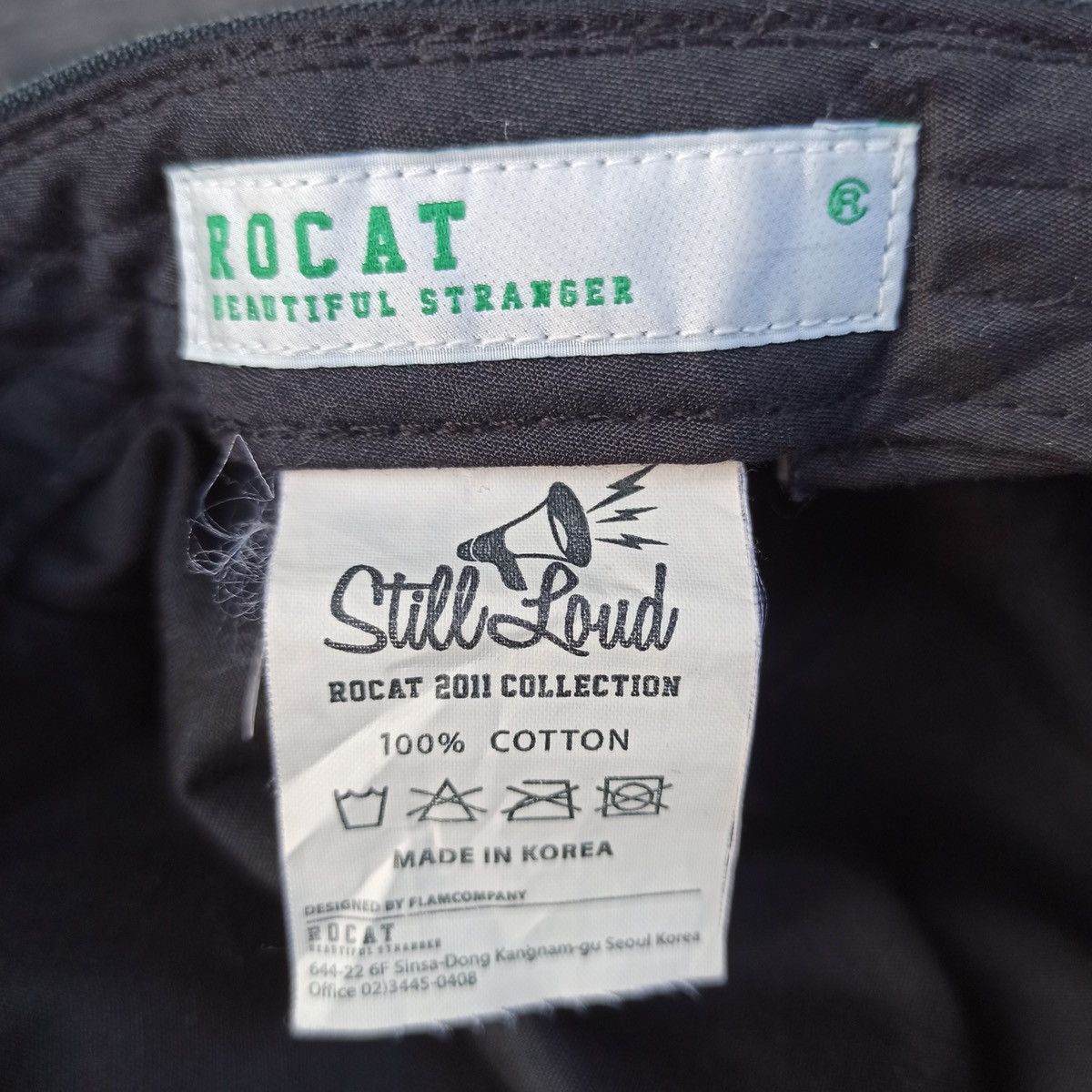 Unsound Rags Strip conductors cadet hat black on black by rocat Size ONE SIZE - 16 Thumbnail
