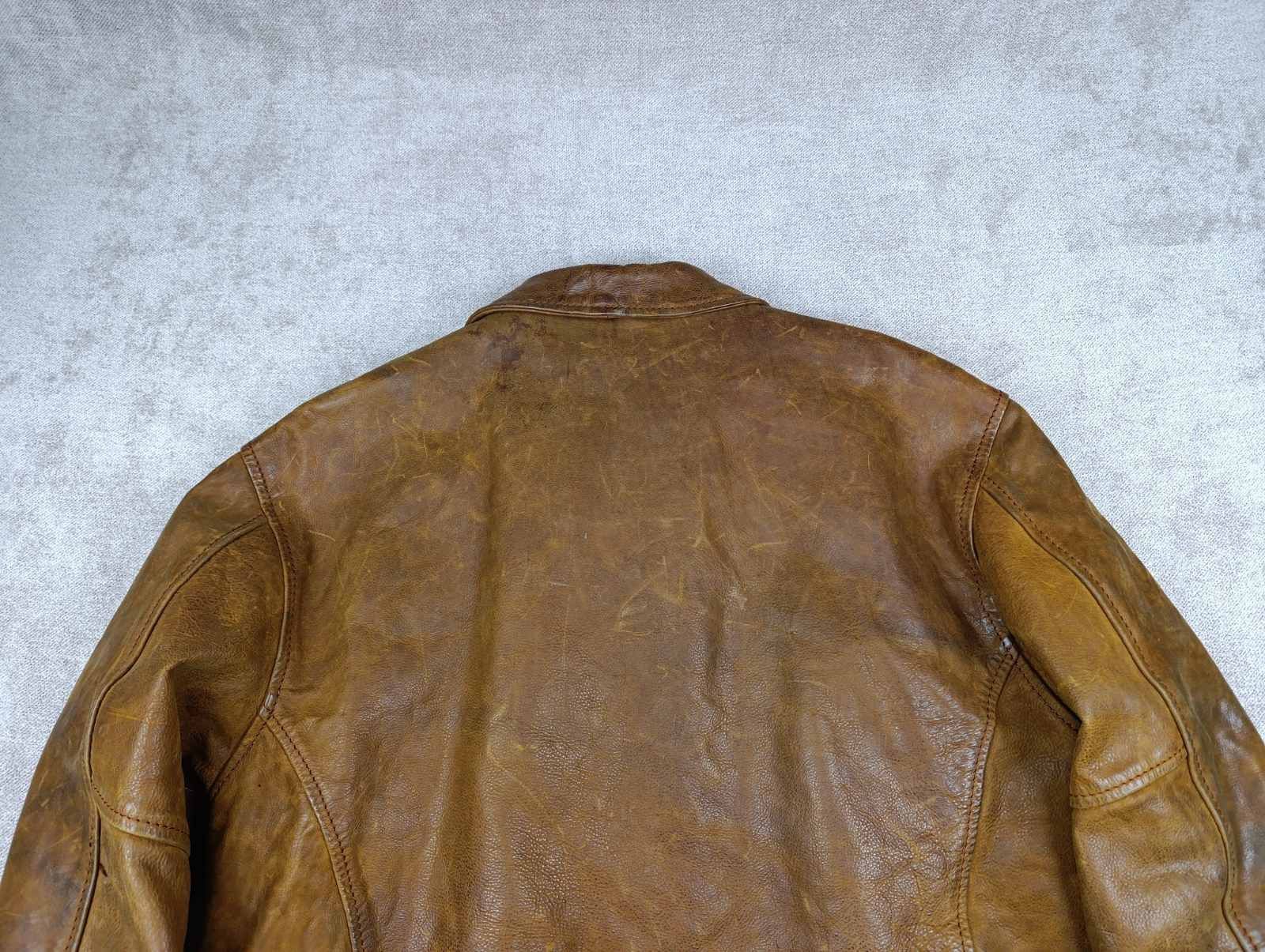 Vera Pelle CONQUET VERA PELLE VINTAGE LEATHER MENS FLYING JACKET Size US M / EU 48-50 / 2 - 10 Thumbnail