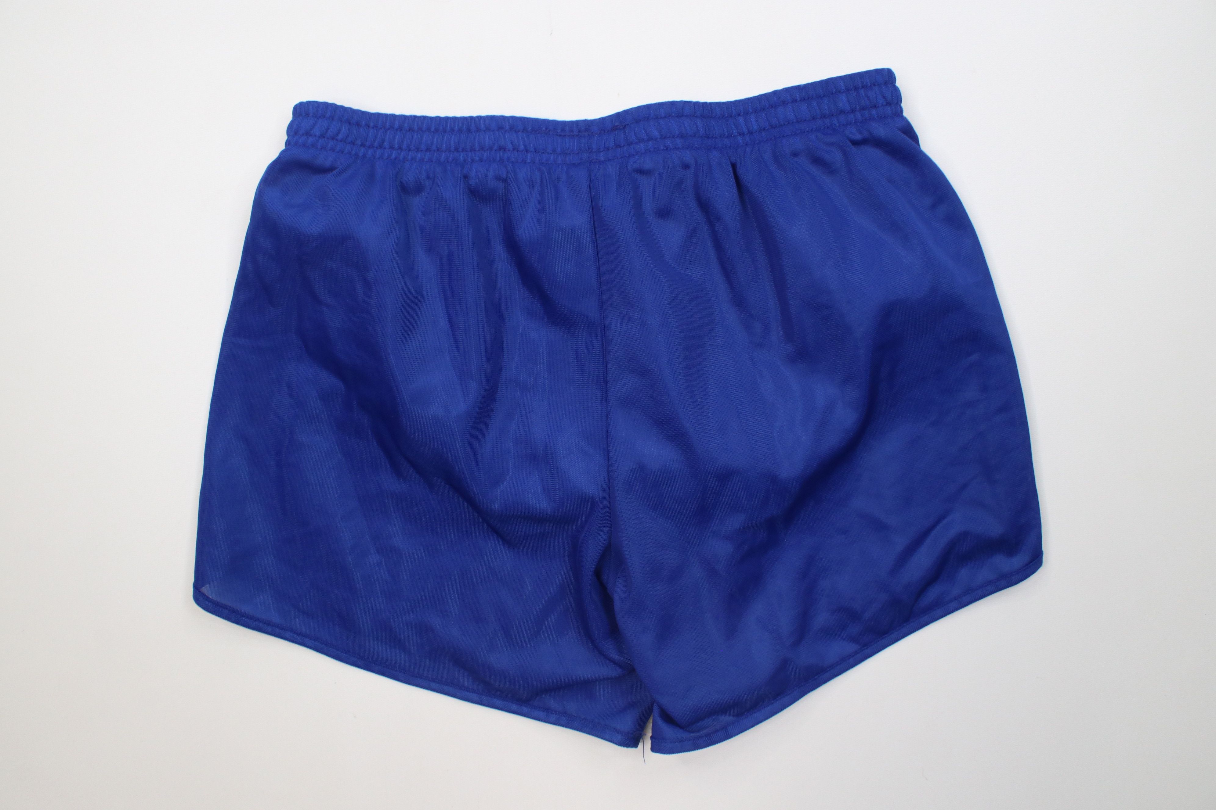 Vintage Vintage Streetwear Nylon Lined Running Short Shorts USA Blue Size US 32 / EU 48 - 9 Thumbnail