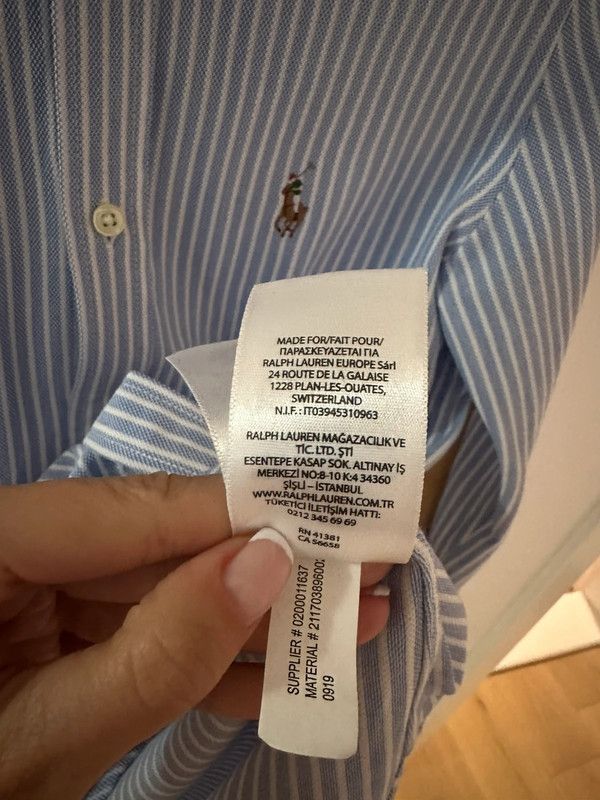 Ralph Lauren Ralph Lauren shirt white blue luxury comfortable unique Size US XS / EU 42 / 0 - 7 Thumbnail
