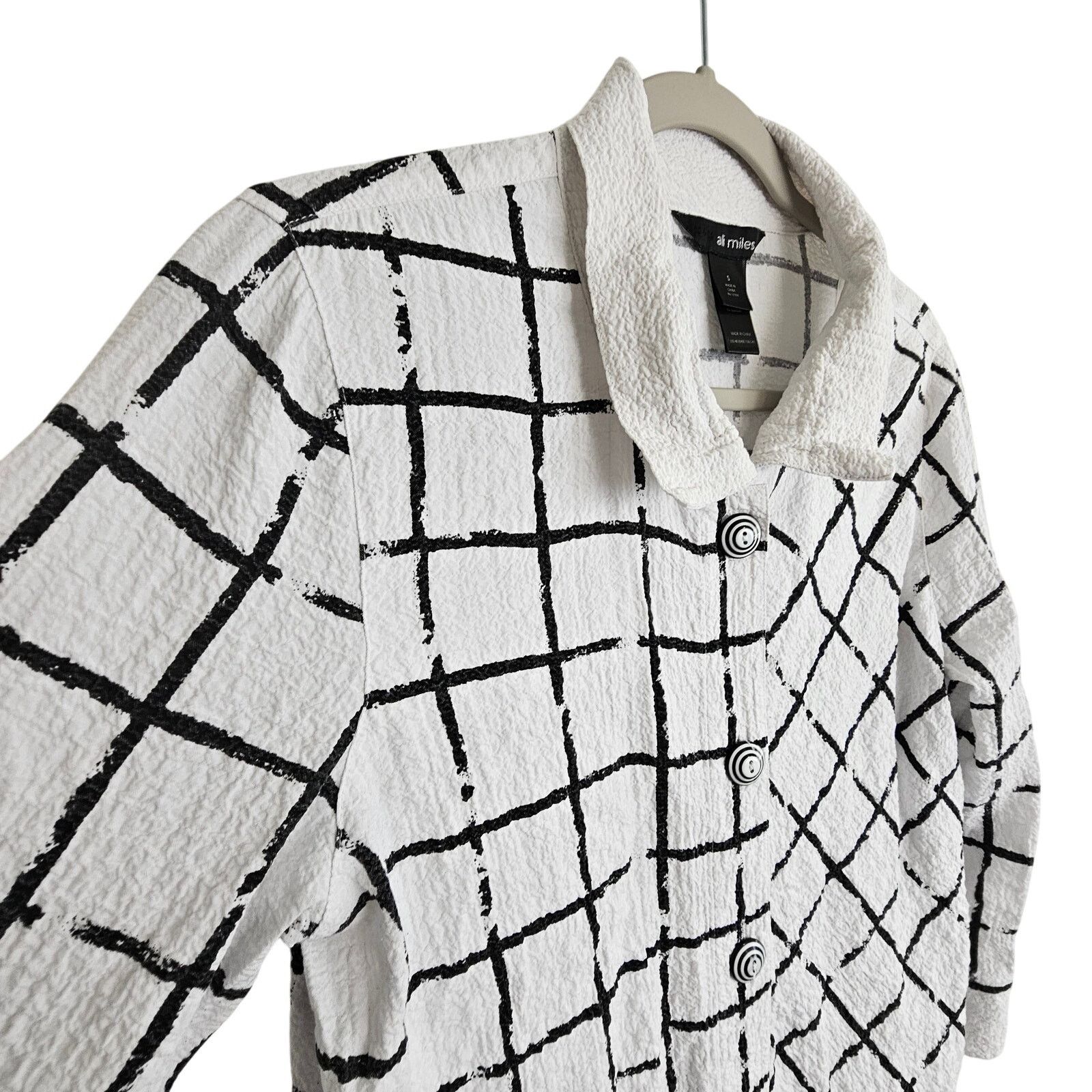 Alife Ali Miles Womens Crinkle Lagenlook Top Sz S Art To Wear Size S / US 4 / IT 40 - 5 Thumbnail