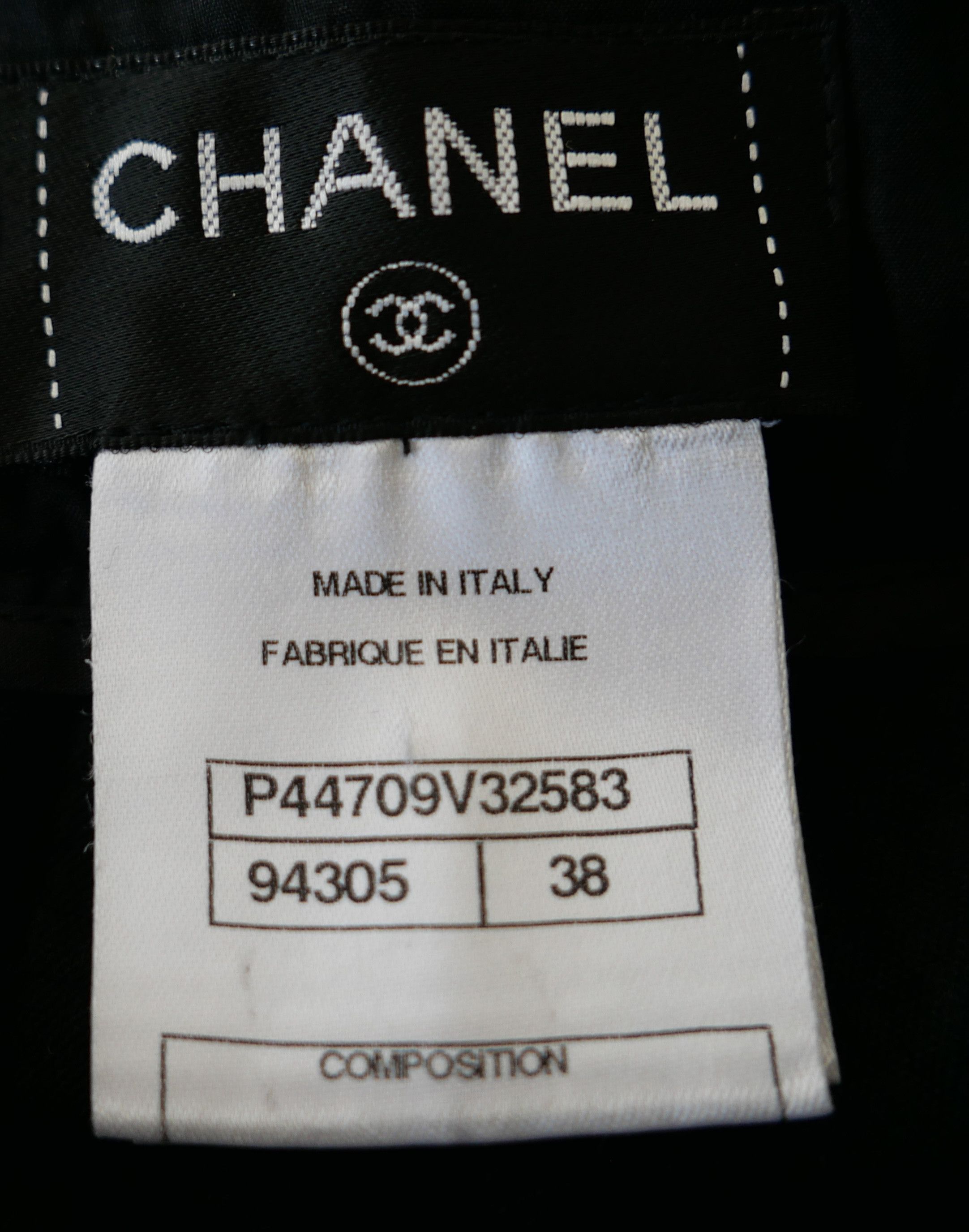 Chanel Chanel Fall 2012 Black Velvet Pedal Pushers Trousers Size 26" / US 2 / IT 38 - 9 Thumbnail