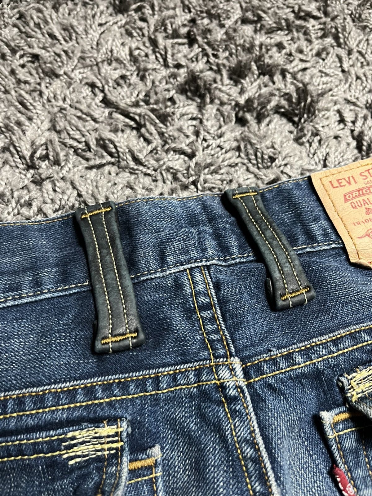 Levi's Levi's Premium Denim w/ Leather Belt Loops & Leather Pocket Size US 32 / EU 48 - 5 Thumbnail