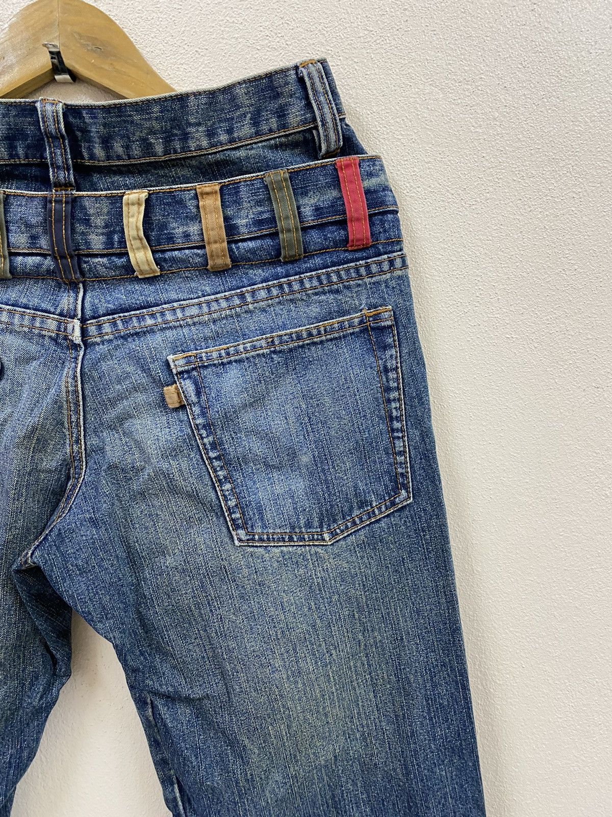 Japanese Brand Vintage Denim Double Waist - Amore Puro Size US 32 / EU 48 - 5 Thumbnail