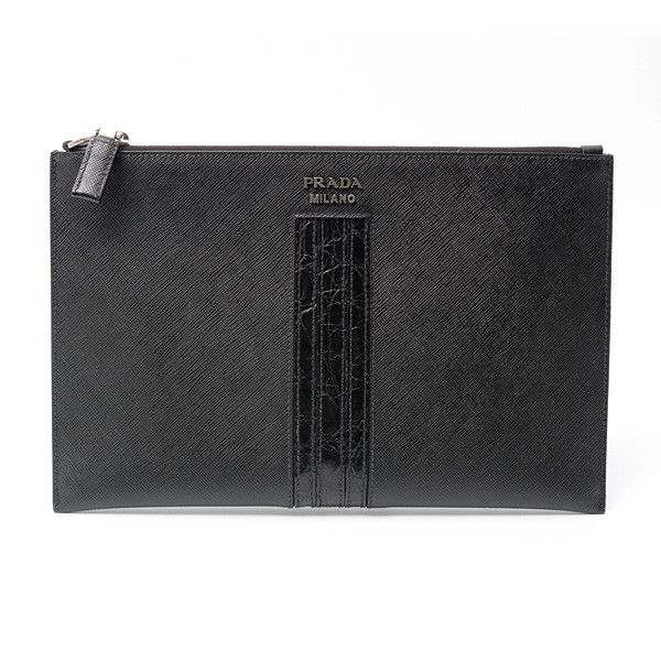 Prada Prada Prada Saffiano Leather Clutch Bag 2NG005 Leather Clutch Bag 2NG005 Size ONE SIZE - 1 Thumbnail