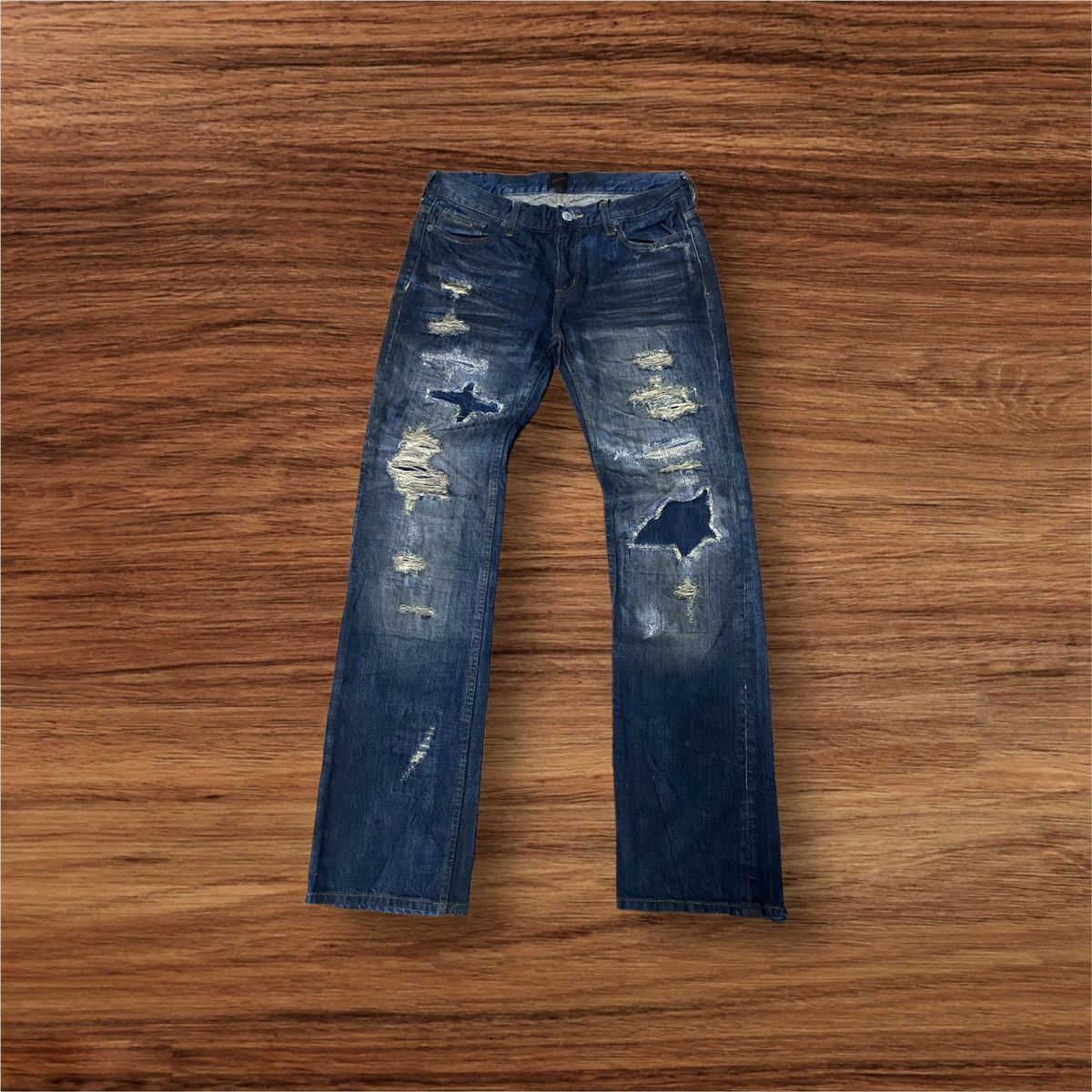 JACKROSE Japanese Brand Jack Rose Distressed Design Style Size US 31 - 1 Thumbnail